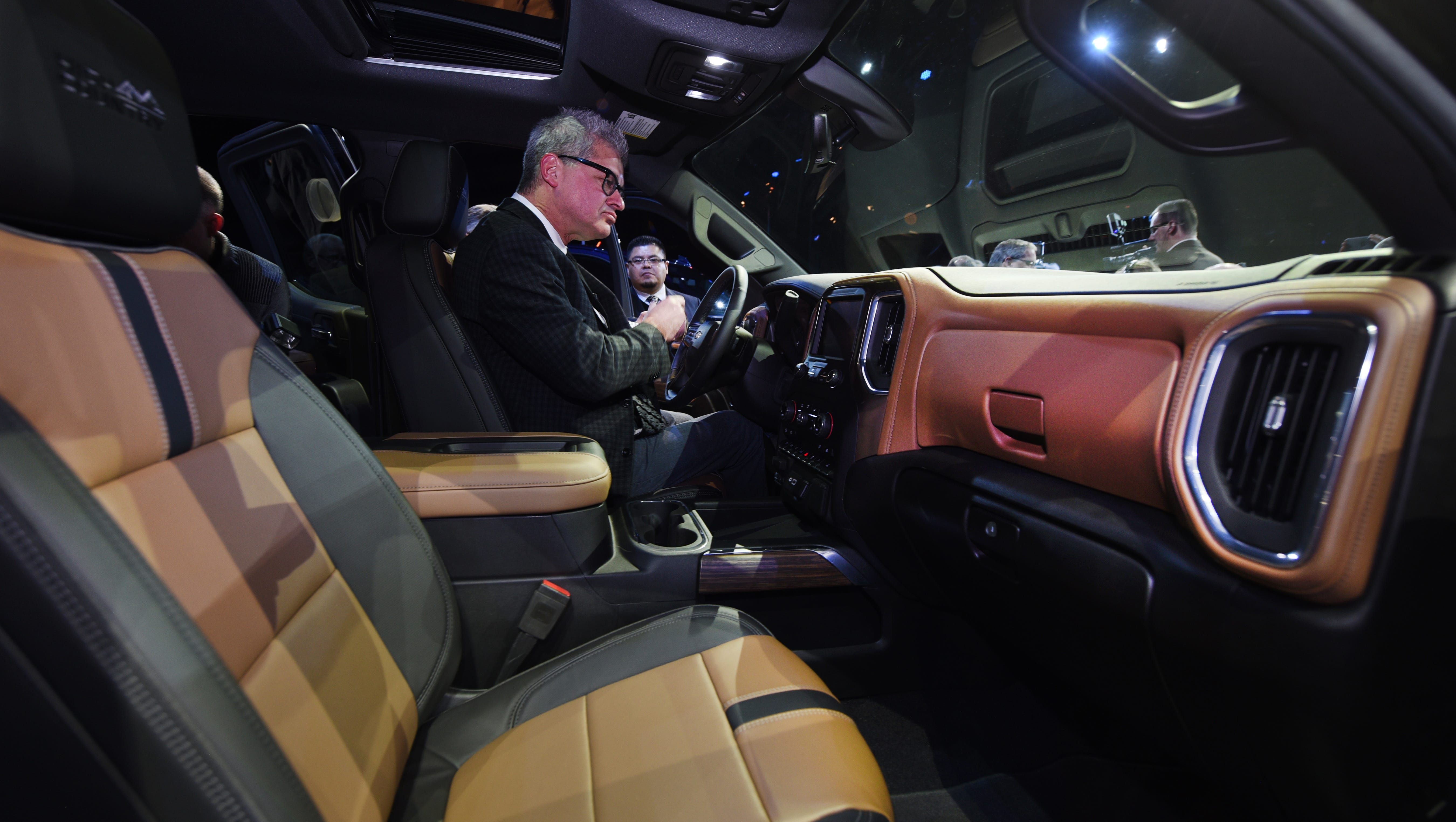 The 2019 Chevy Silverado High Country was center stage for a press preview and showcasing a new interior during a press preview.