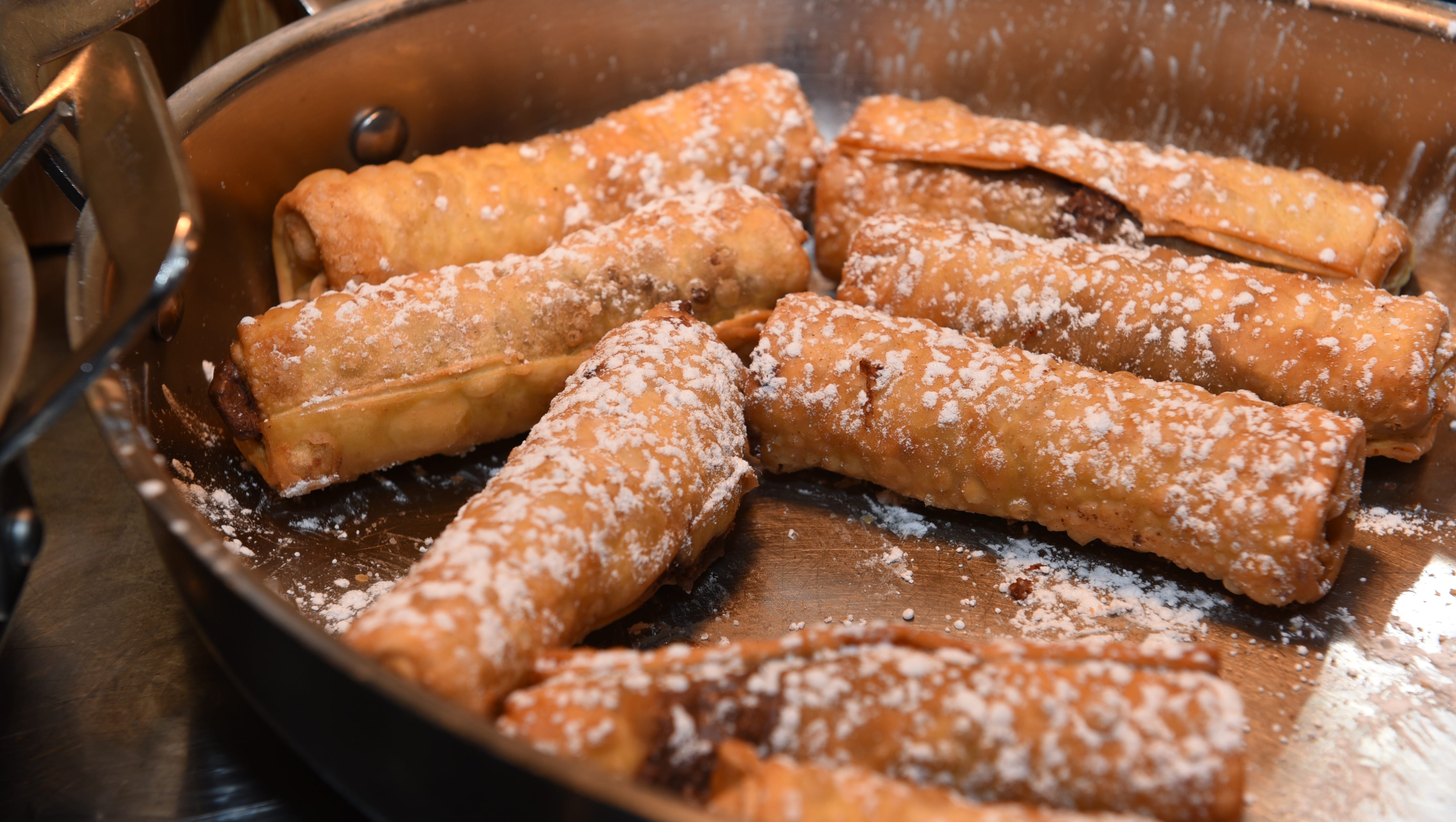 The Nutella Egg Roll is one of the many new additions at Comerica Park.