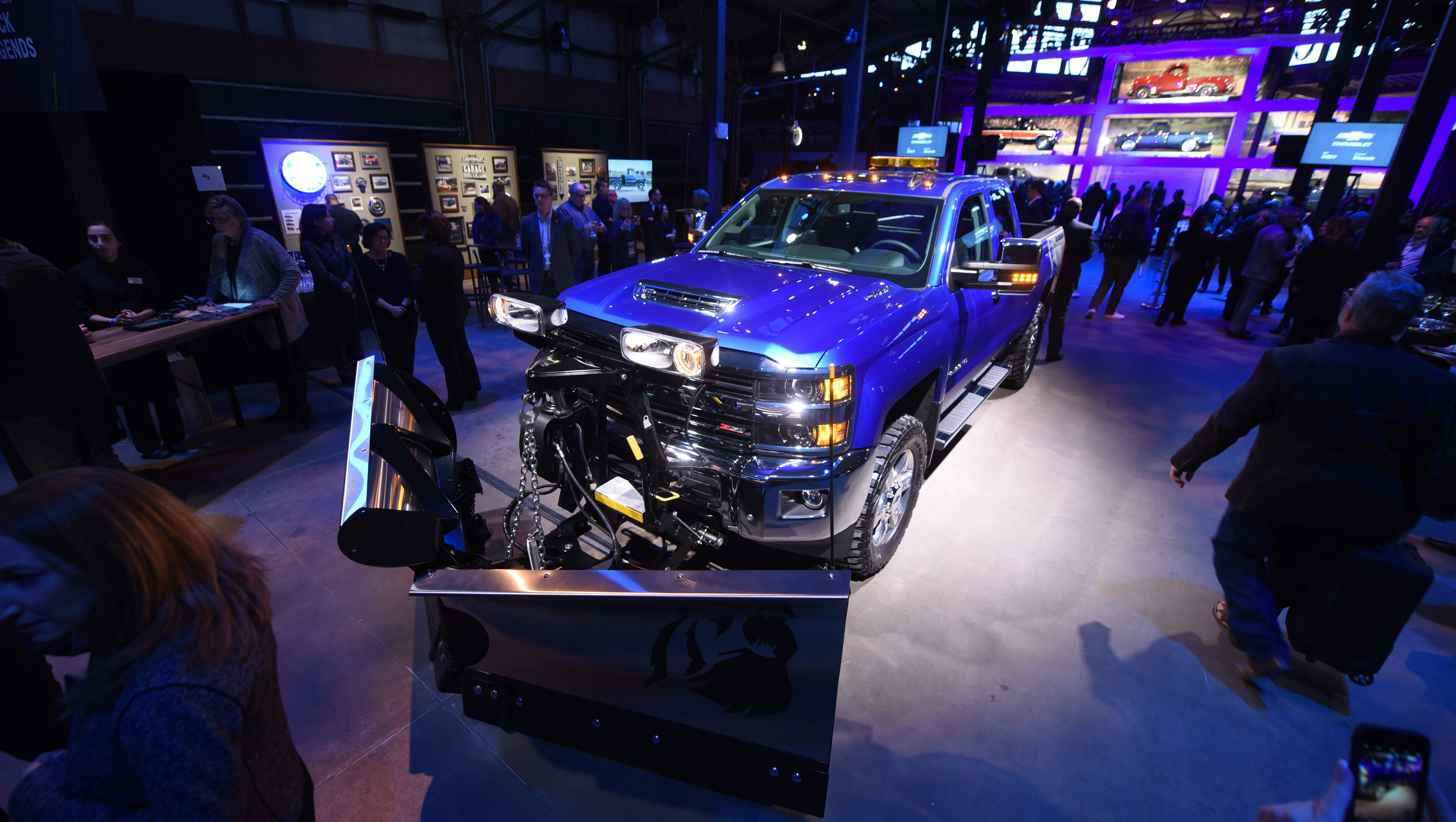 The 2017 Chevy Silverado Alaskan edition truck built for SEMA also was on display at  Eastern Market's Shed 3.