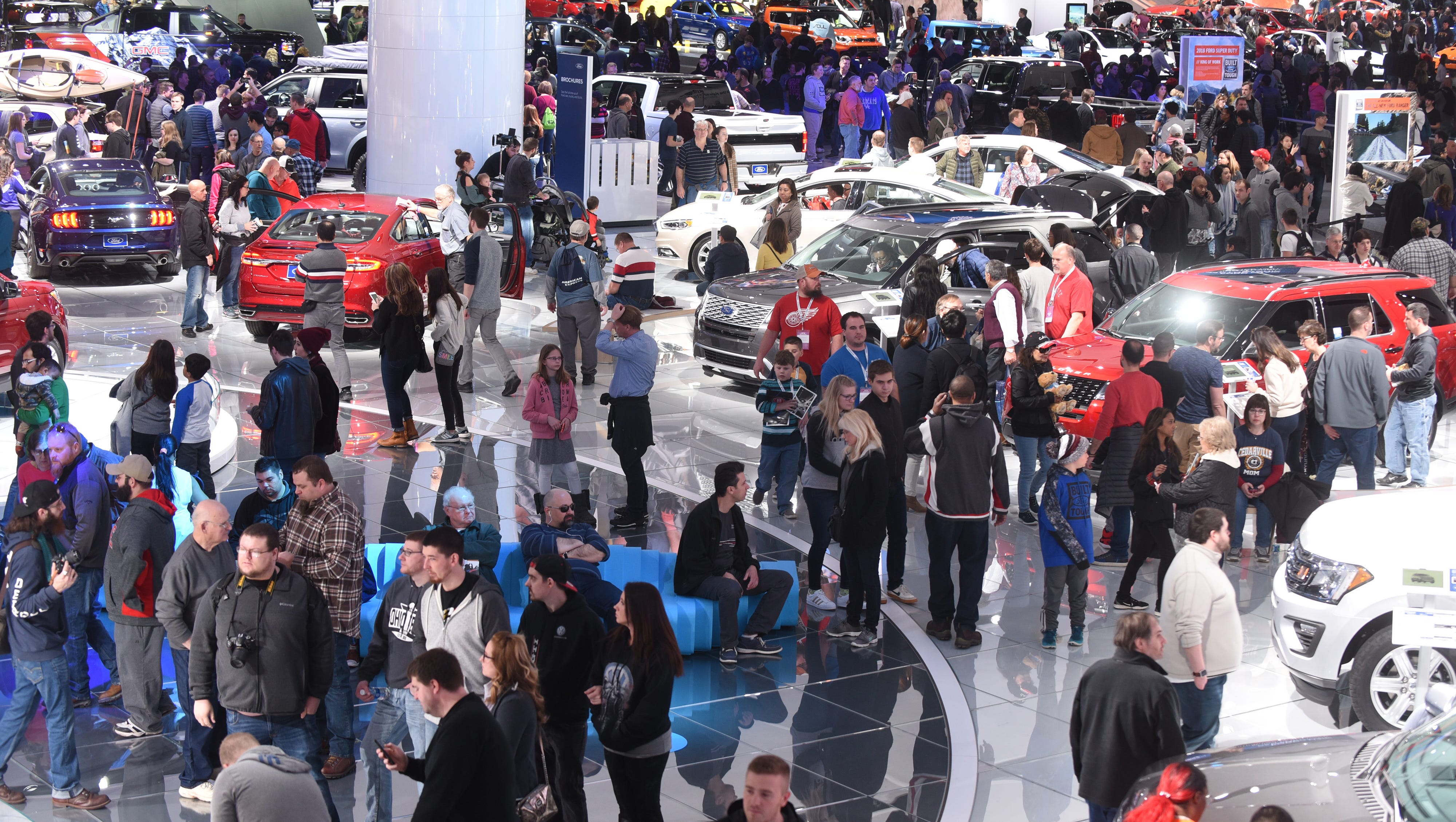 Ford Motor Company displays vehicles on Saturday January 20, 2018 for the first public at the North American International Auto Show.