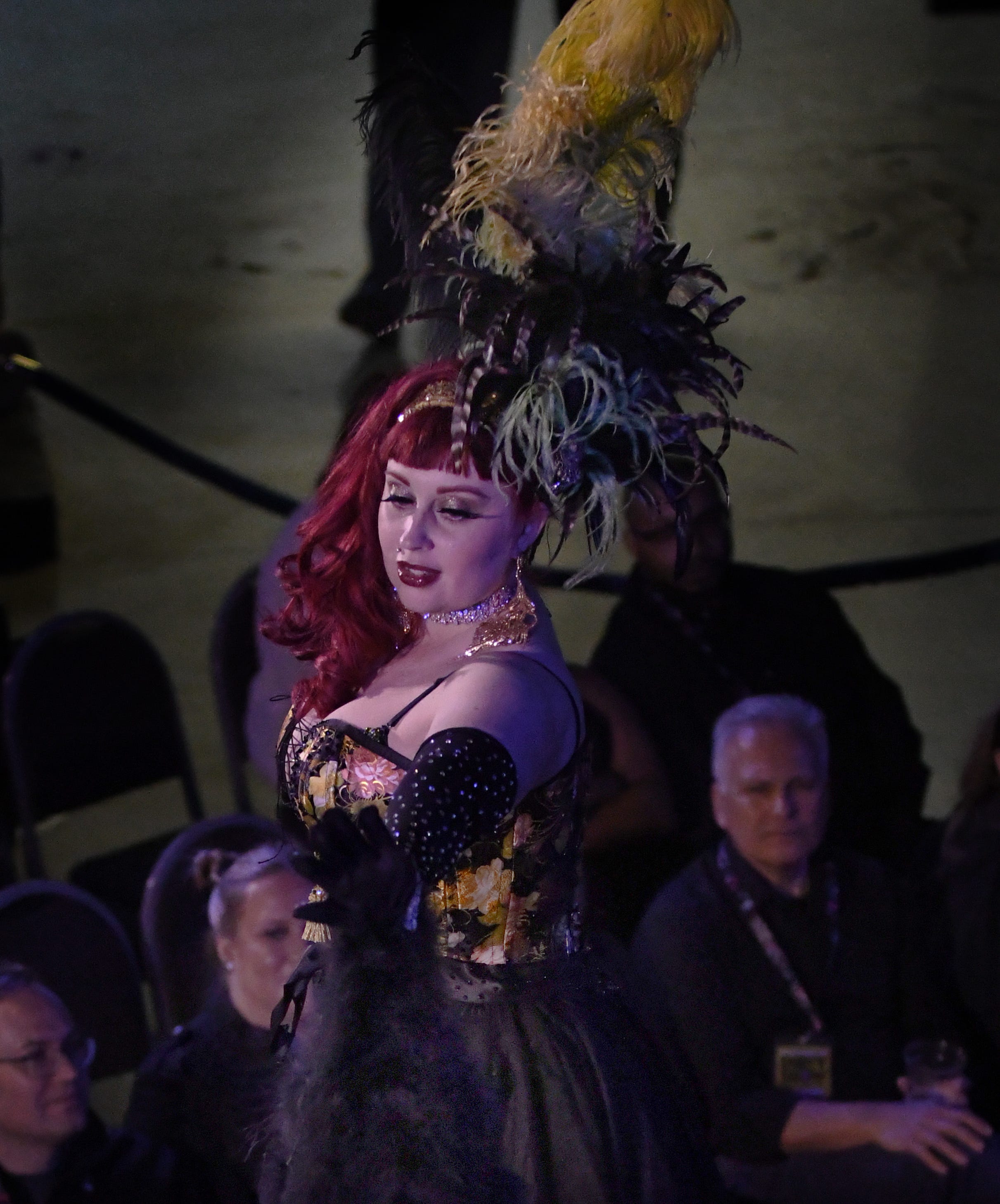 Michigan's own, burlesque artist Miss Holly Hock takes the stage.