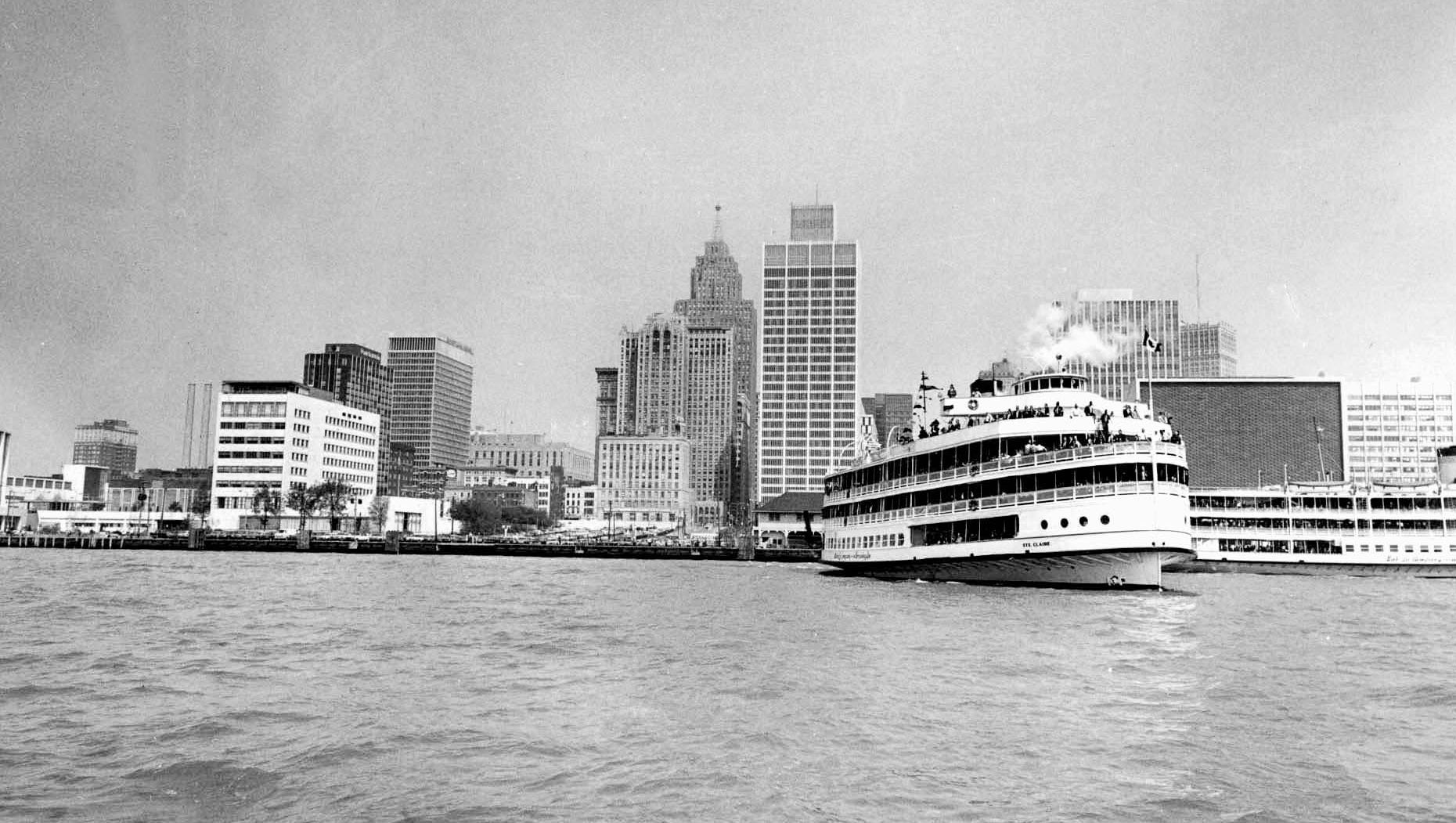 The Ste. Claire docks in Detroit in an undated photo.