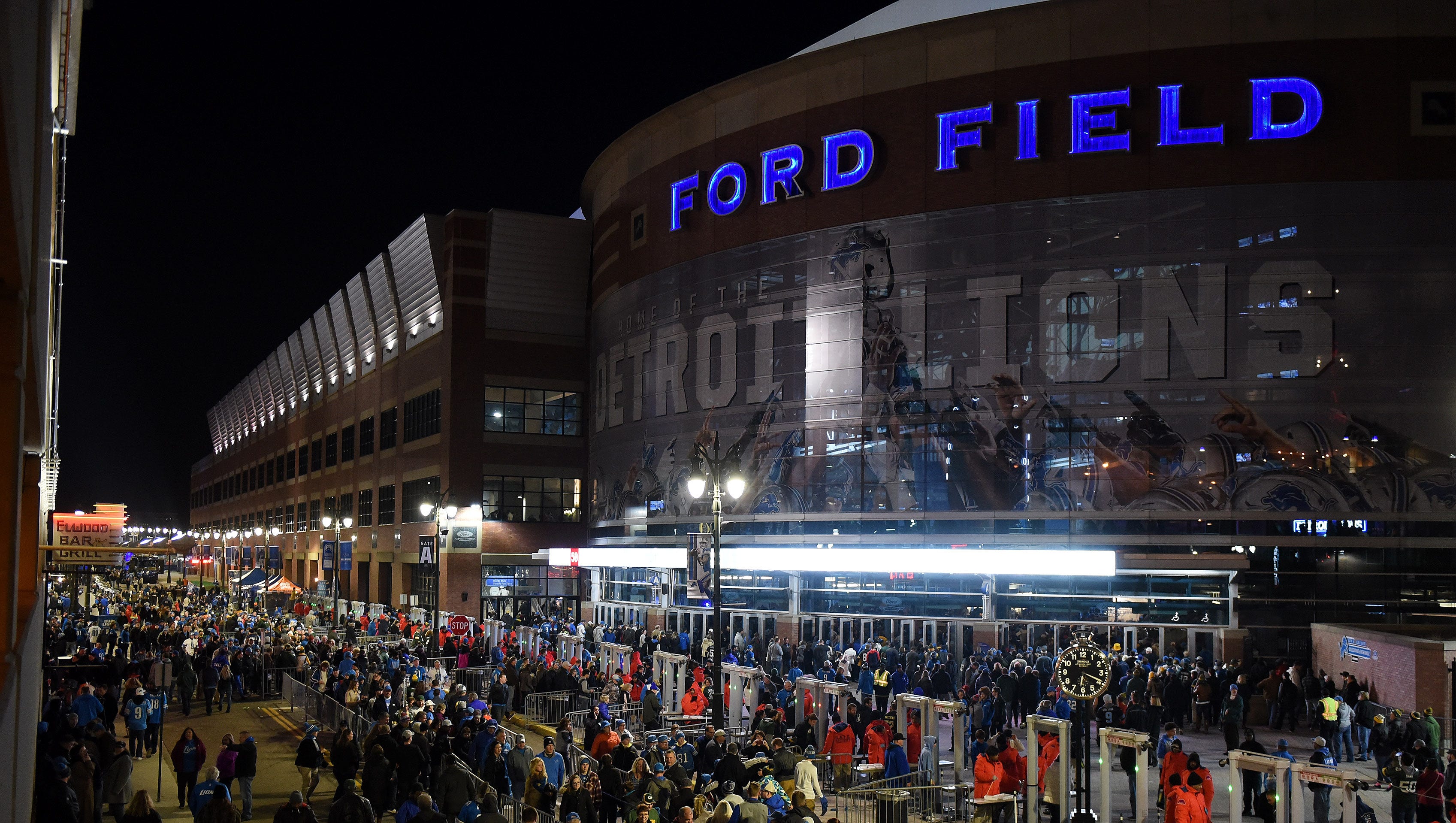 The Lions showed off the upgrades to Ford Field during Roger Goodell's visit on Tuesday.