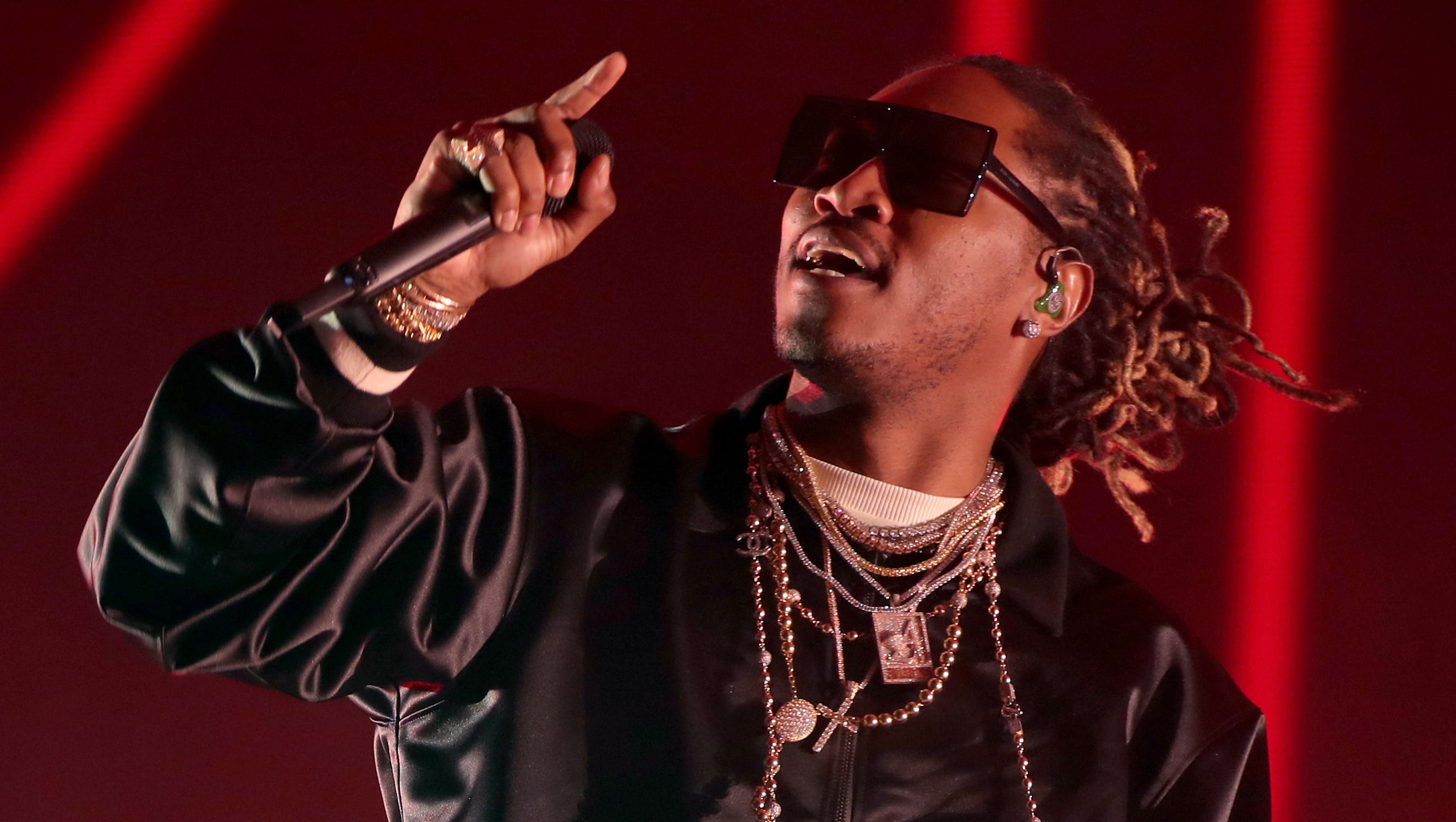 Future performs on stage at Coachella in 2017.
