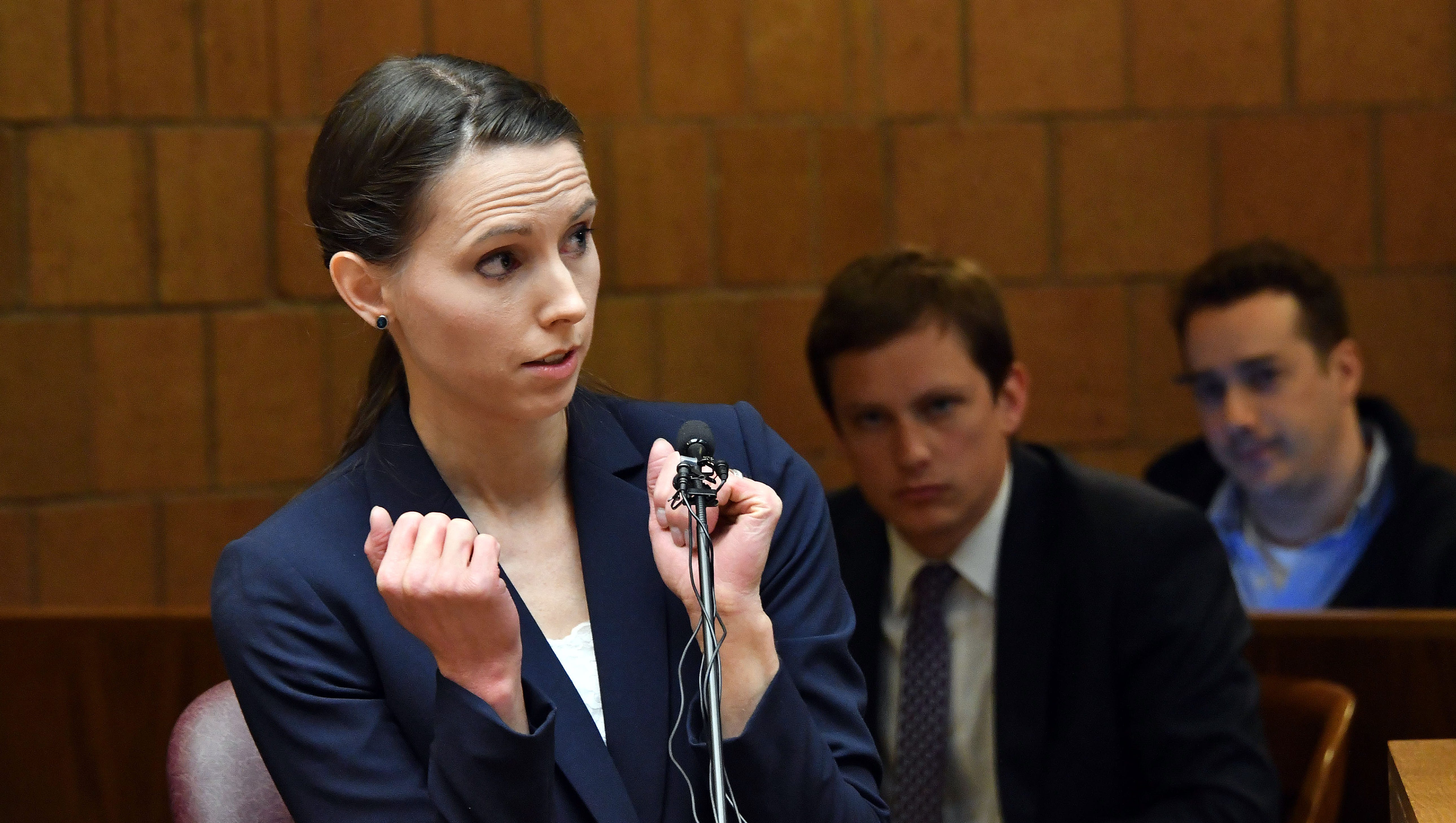 Rachel Denhollander accusation gained traction, opening the floodgates for hundreds of other women with similar allegations and sparking one of the biggest scandals in amateur sports history. Denhollander testifies during the pre-trial hearing for Larry Nassar on May 12, 2017.