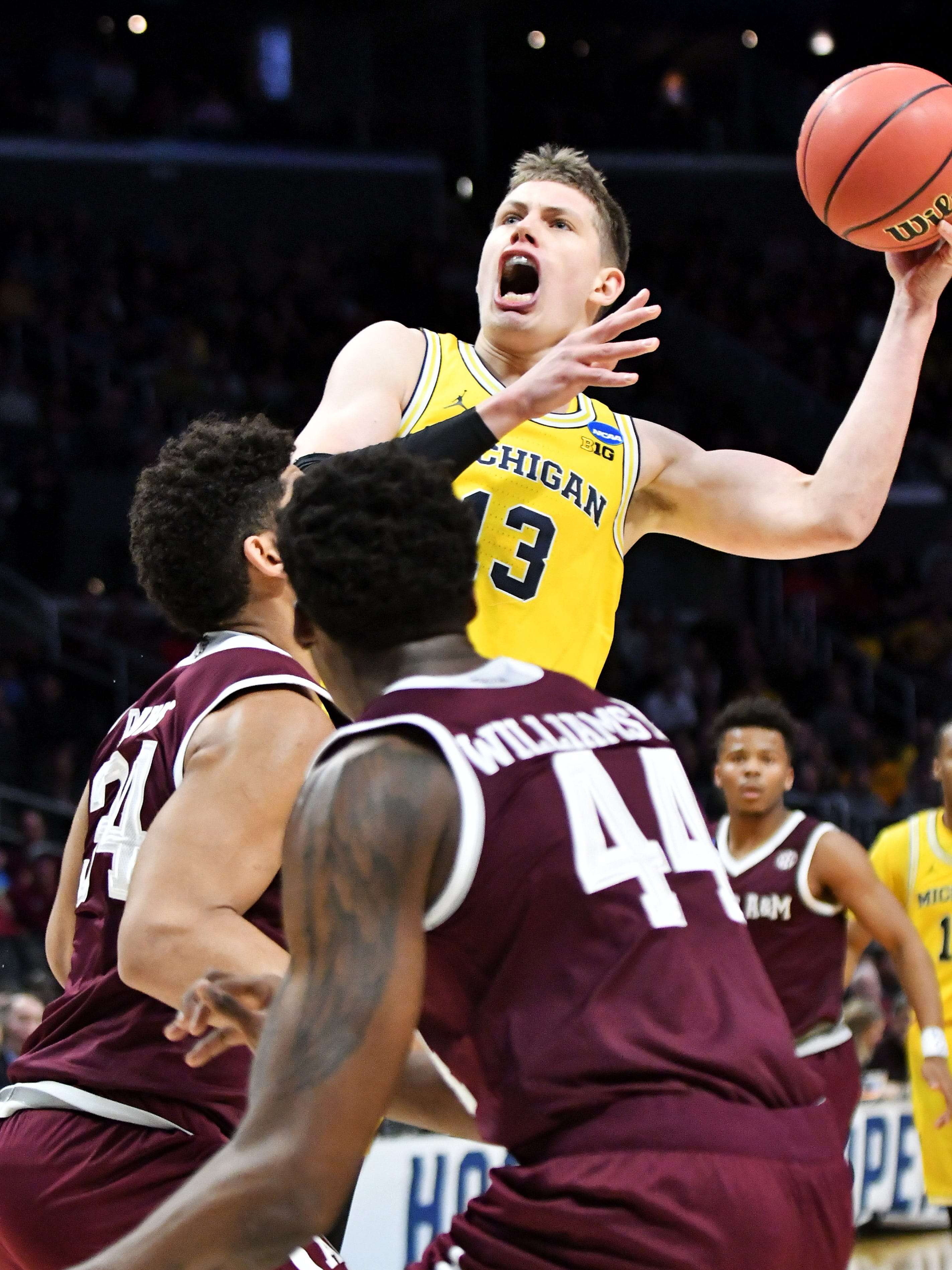 29. Brooklyn Nets: Moritz Wagner, PF, Jr., Michigan. The Nets have a couple of Wolverines already in Caris LeVert and Nik Stauskas, and Wagner would be another good fit for them. He's a floor-stretching big who came back for his junior year and led Michigan to the title game. Wagner worked on his rebounding but his defense still needs some work.