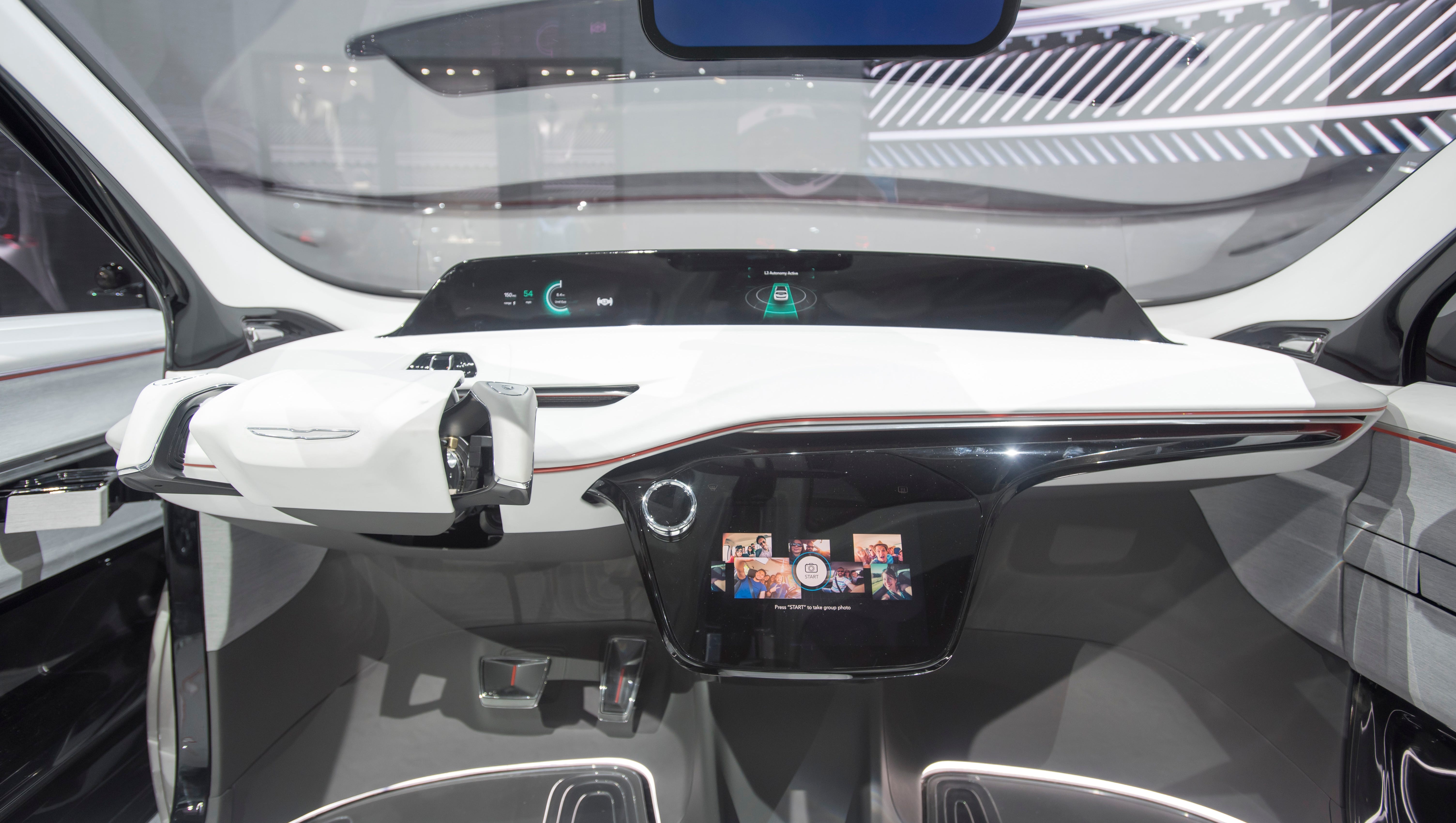 The Chrysler Portal concept enables SAE level three semi-autonomous driving modes.