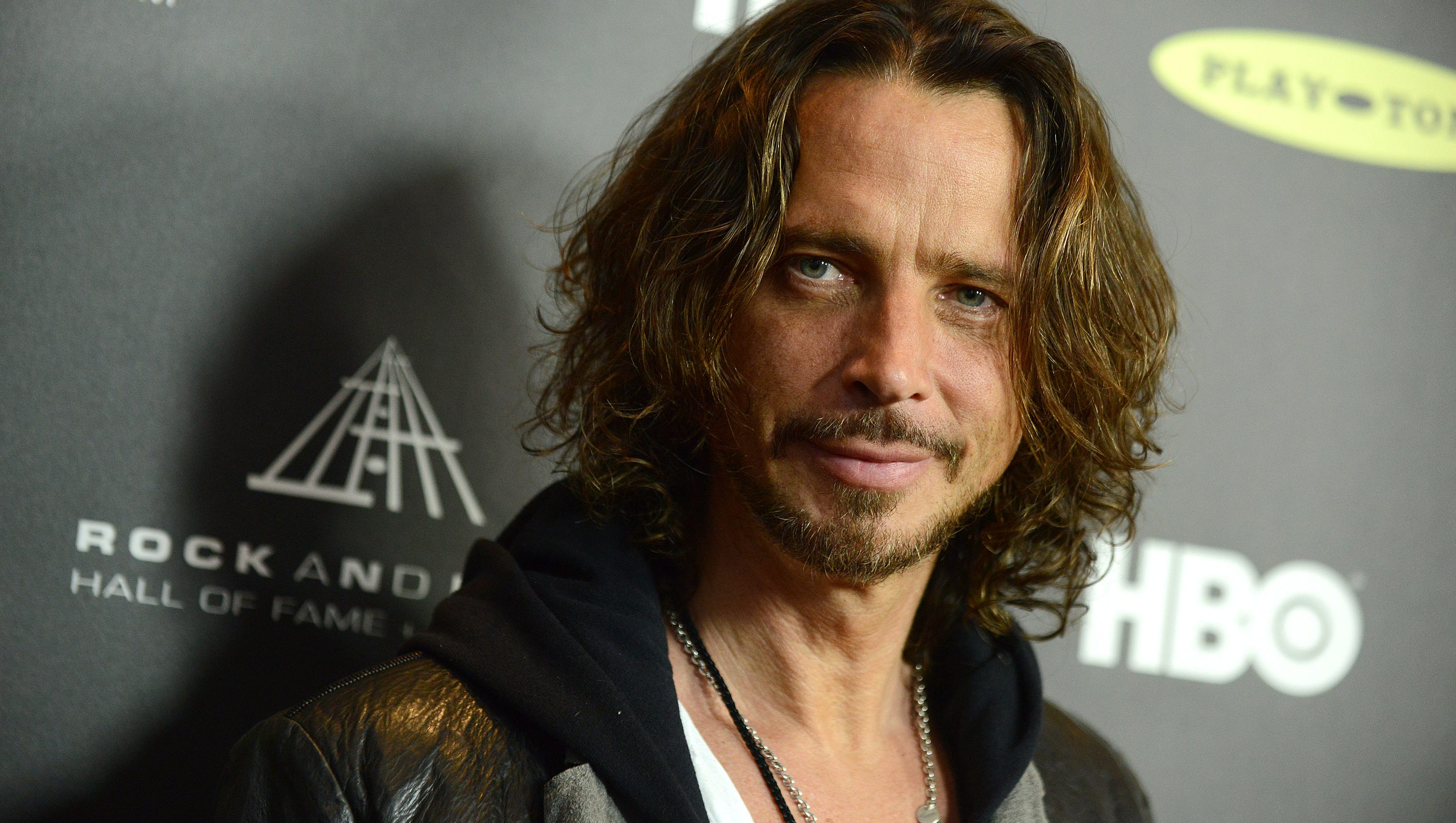 Chris Cornell attends the Rock and Roll Hall of Fame Induction Ceremony at the Nokia Theatre in Los Angeles,  April 18, 2013.