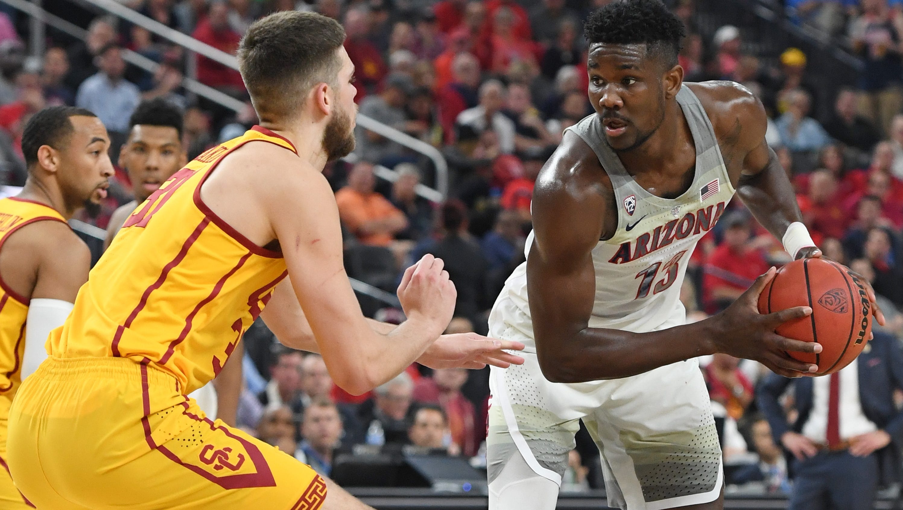 1. Phoenix Suns: DeAndre Ayton, C, Fr., Arizona. The Suns won the lottery and look to be enamored with Ayton, who played nearby in Tucson. Ayton, 19, could be the final answer to their troubled history of drafting big men, with Dragan Bender, Marquese Chriss and Alex Len not panning out so far. With a nucleus of Devin Booker and Josh Jackson with Ayton, the Suns could be on the road to getting it right.