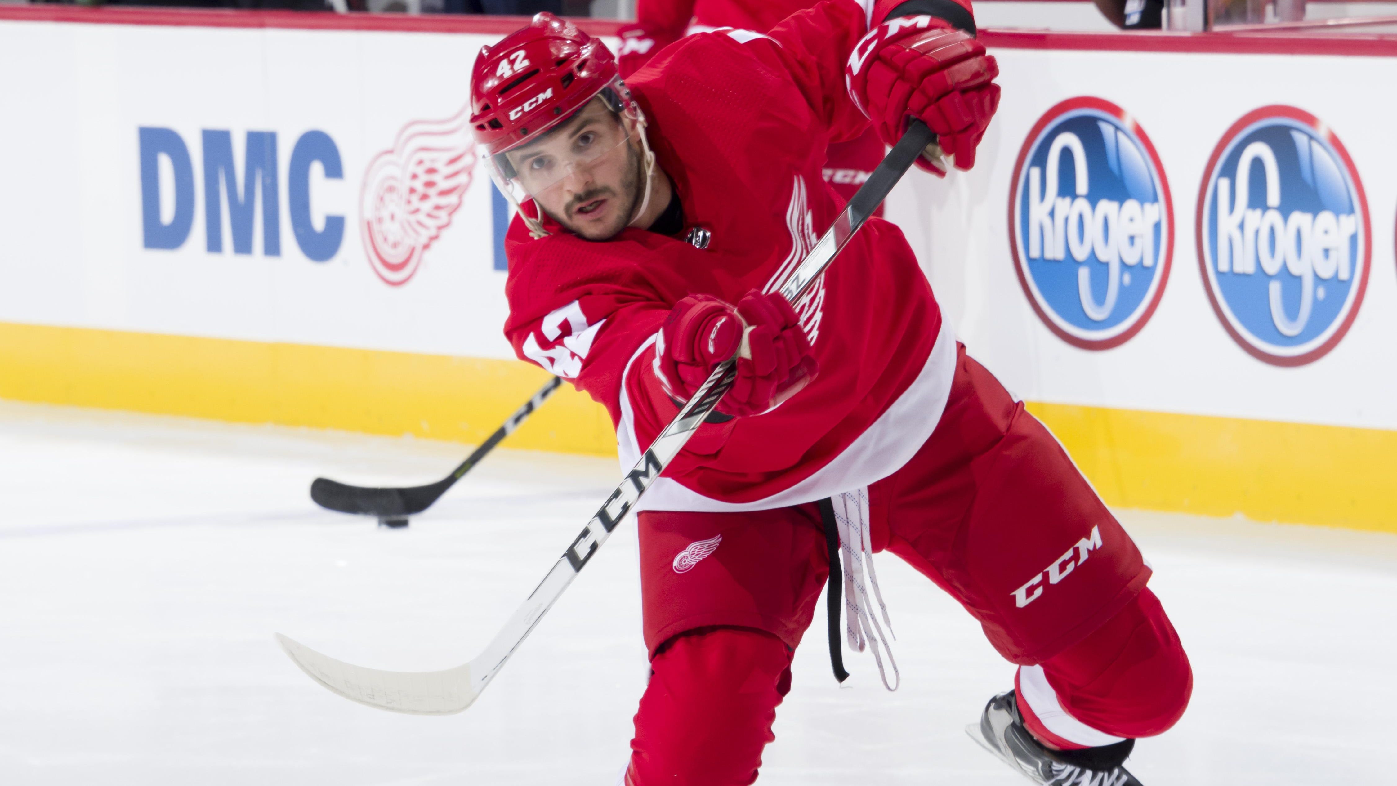 Martin Frk, 24, signed a one-year deal worth $1.05 million in June with the Red Wings.