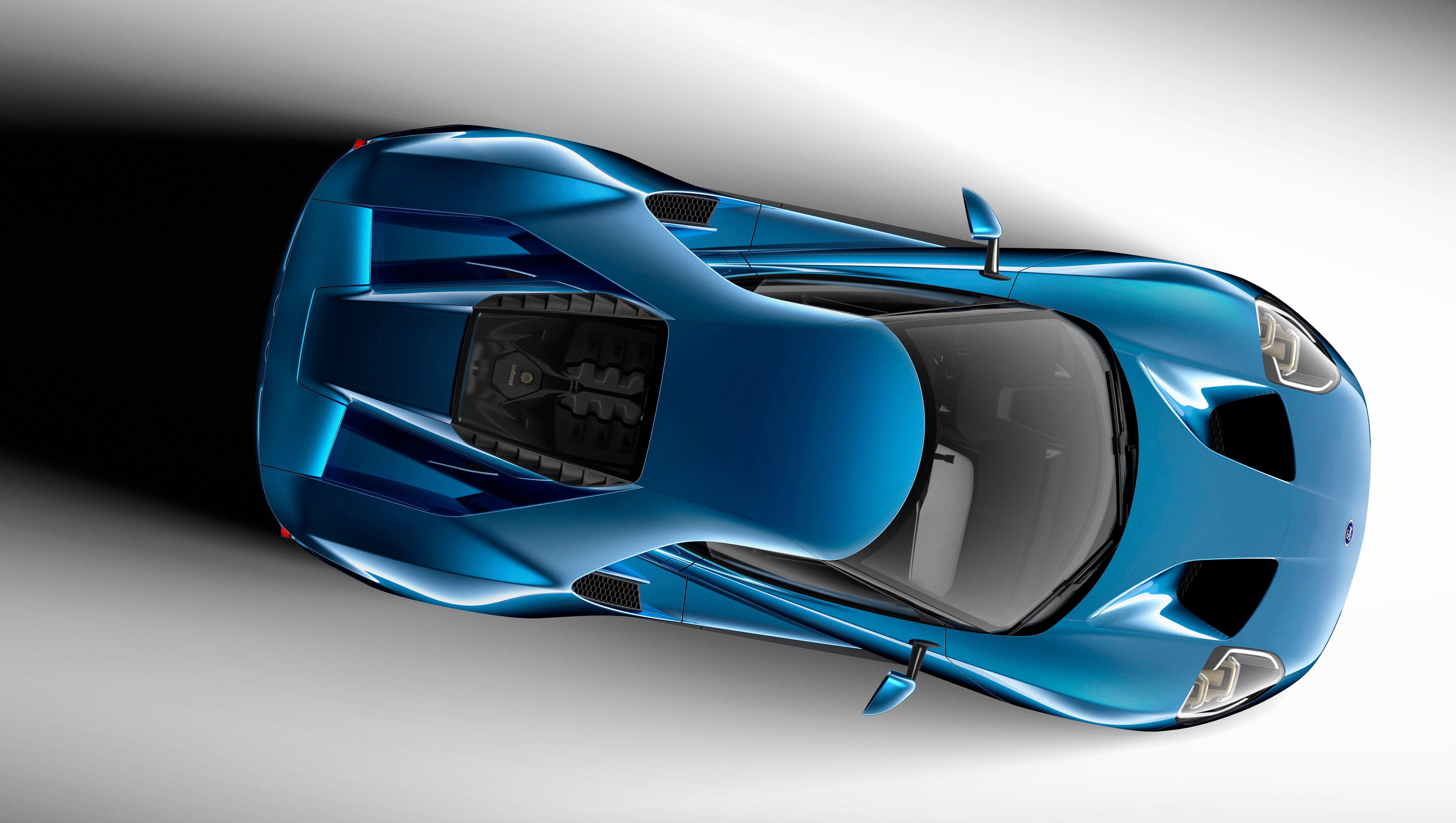 On the Ford GT supercar, every slope and shape is designed to minimize drag and optimize downforce, and each surface on the GT is functionally crafted to manage airflow.