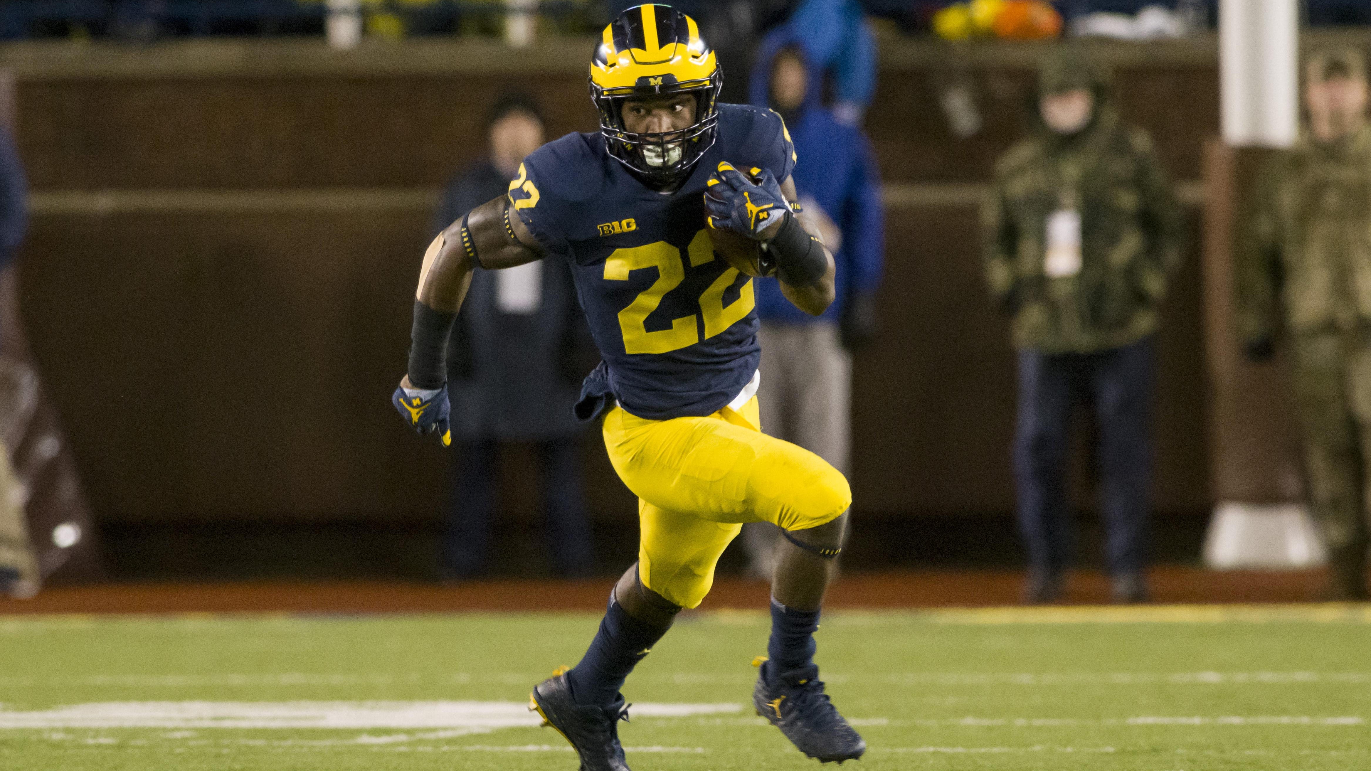 “We’ve competed very well with our defense. We surprised them with the transition that we’ve made,” Michigan running back Karan Higdon says.