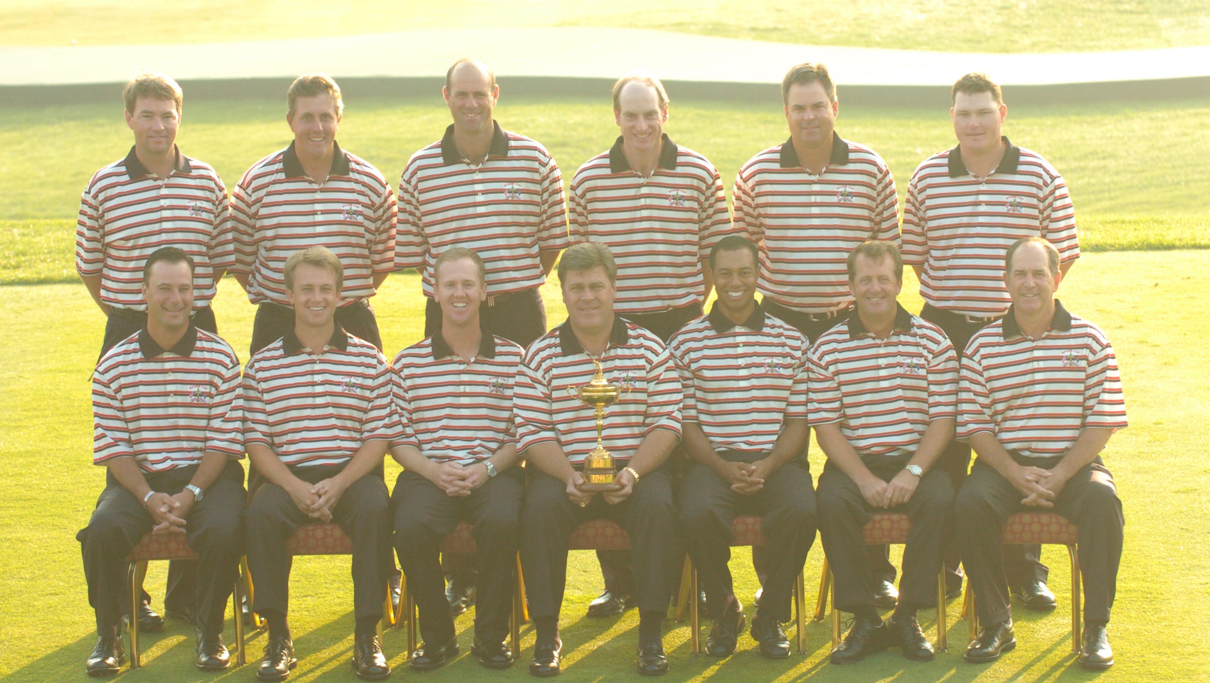 Team USA poses for its official portrait prior to the start of the 2004 Ryder Cup.