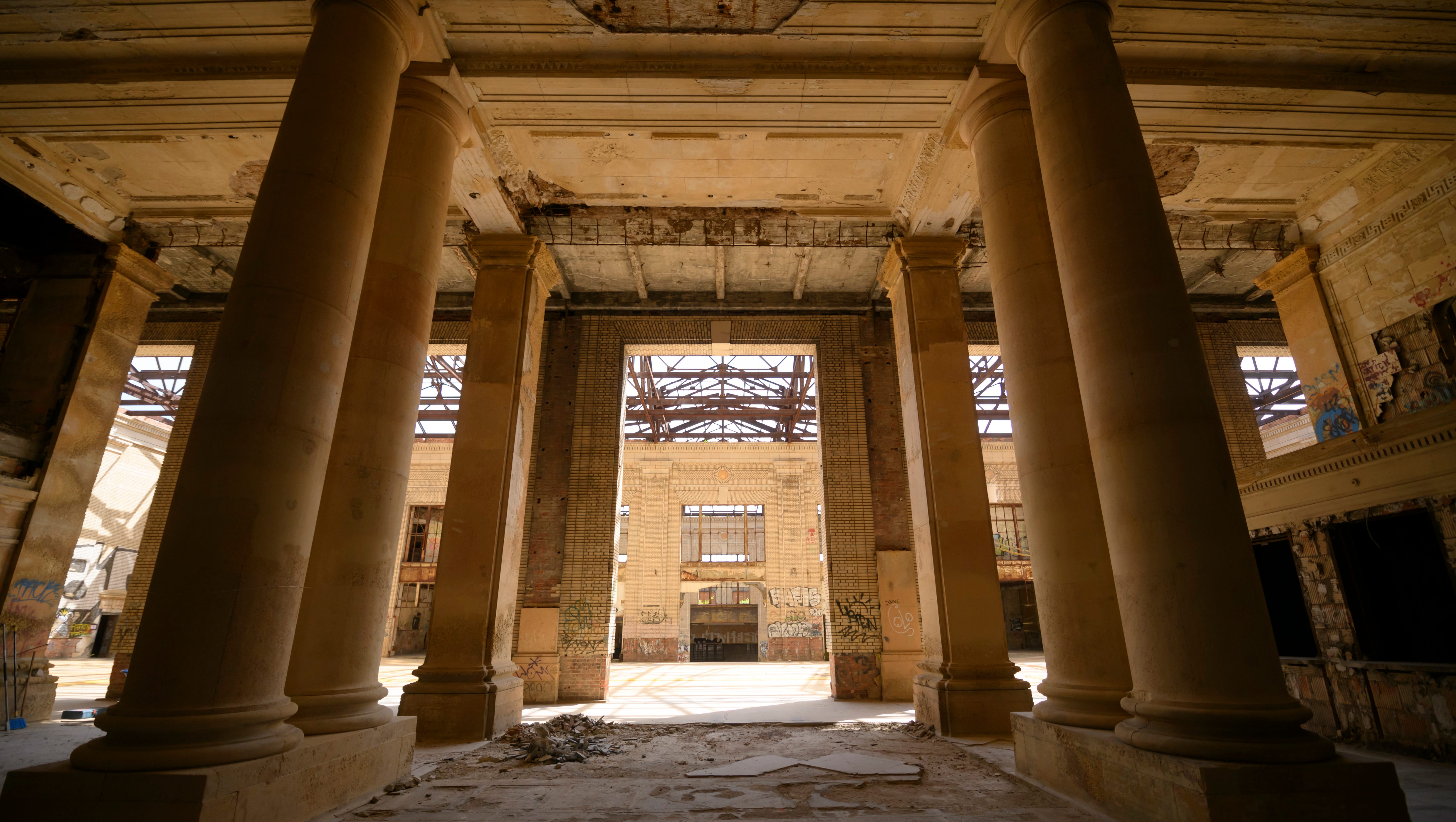 The Corktown outpost is meant to supplement Ford's work on its Dearborn campus, and it will use a portion of the undisclosed dollar amount Ford set aside in 2016 to accomplish that redesign. The lobby of the Michigan Central Depot train station.