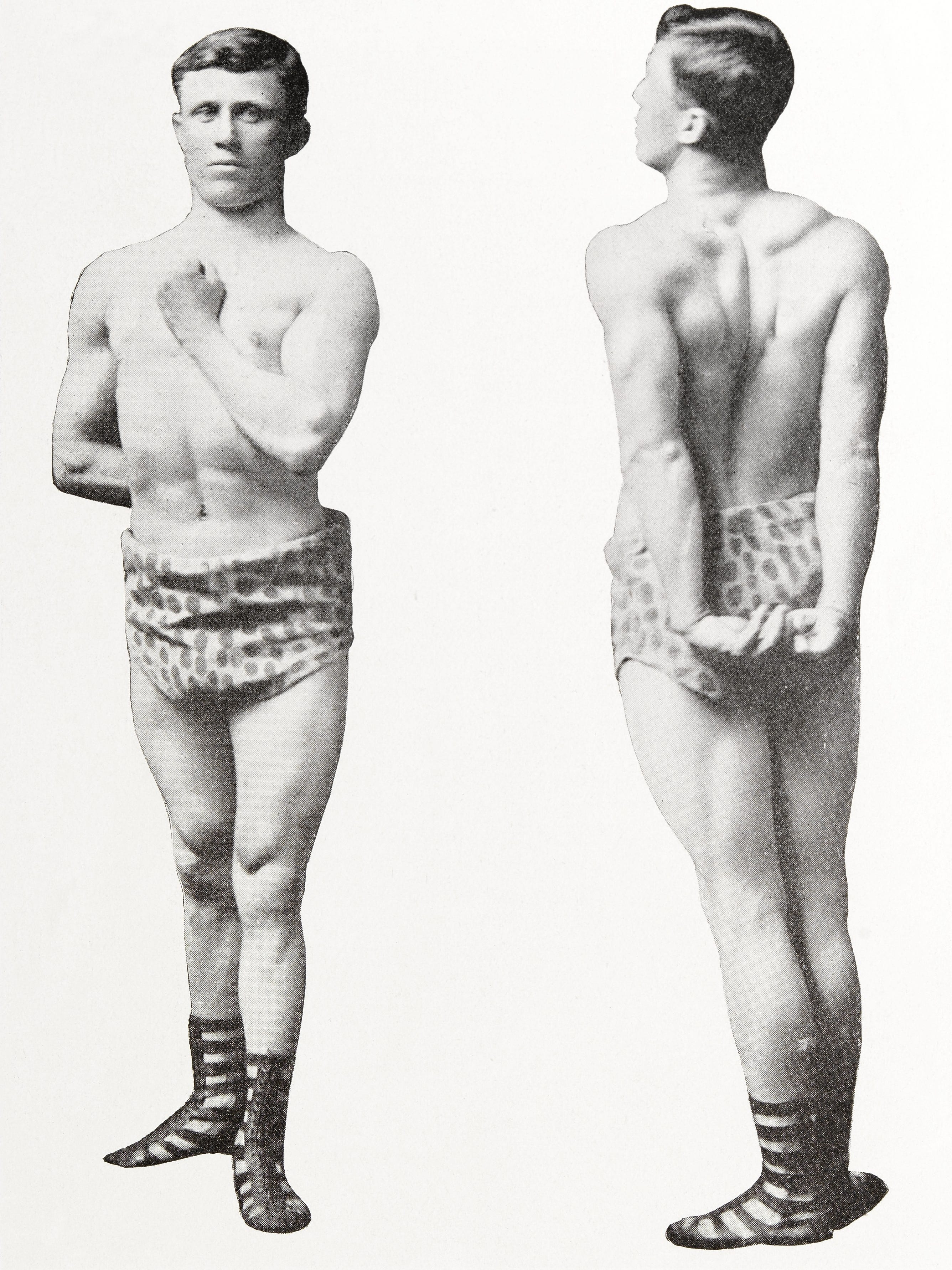 An example of "splendid physical types" from a book by Eugen Sandow.
