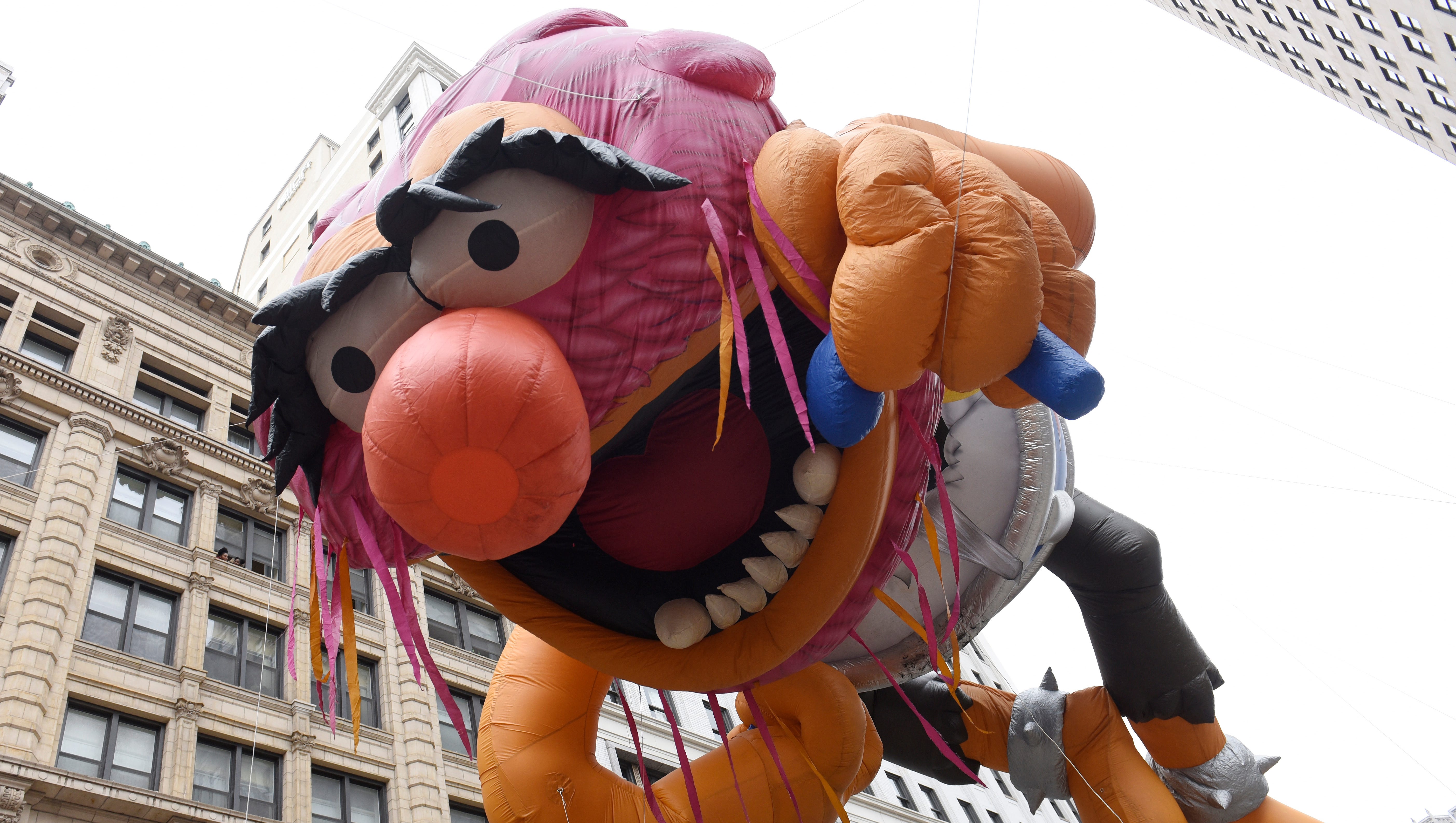 "Animal" from the Muppets gets his own balloon in America's Thanksgiving Parade, sponsored by Detroit Wayne Mental Health Authority.