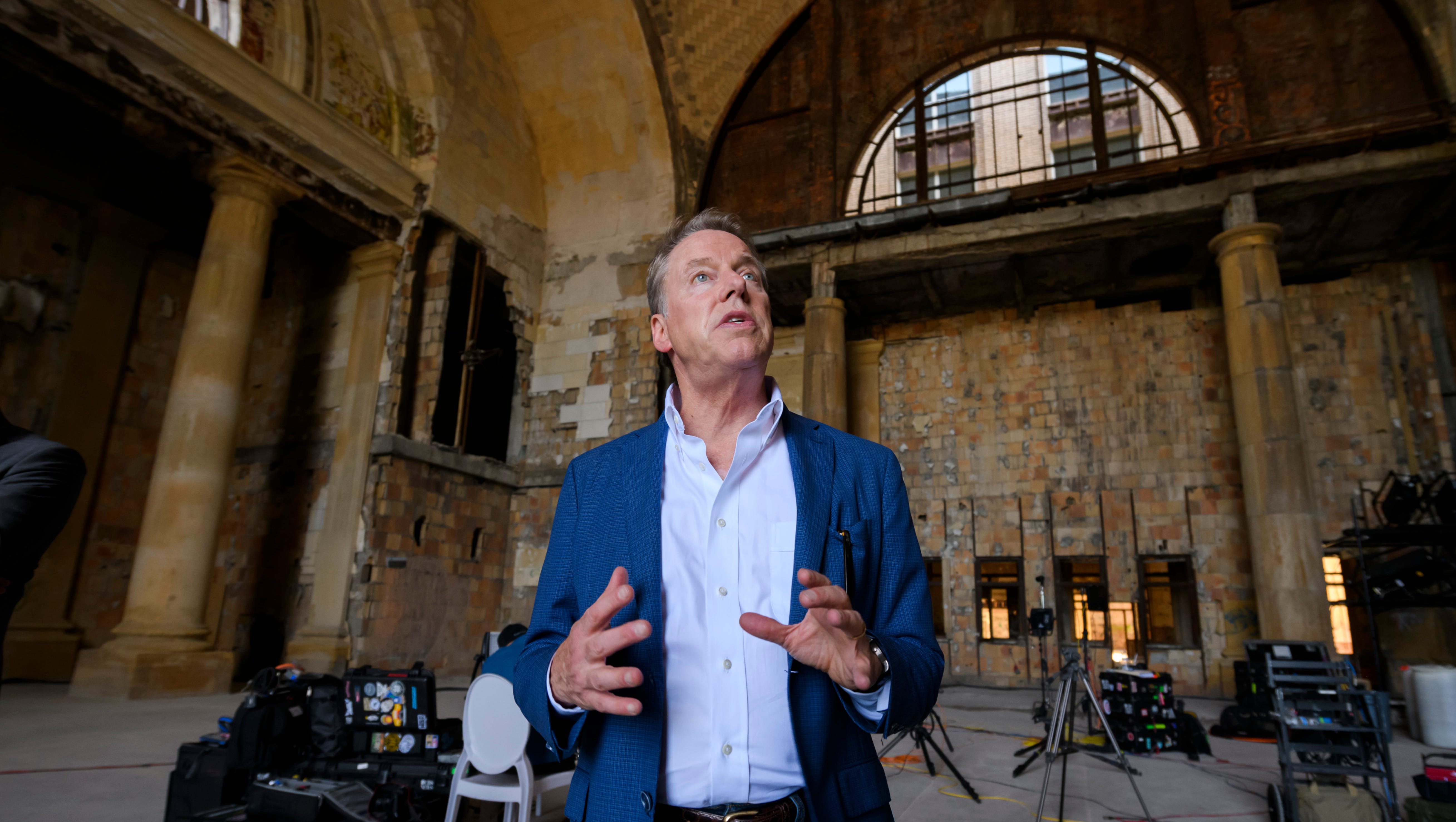 "One thing I don't want to do is take a beautiful building and put something that's garish on there," Bill Ford Jr. said. "
"We don't want to be isolated and we don't want to be seen as taking over the community by any means."
