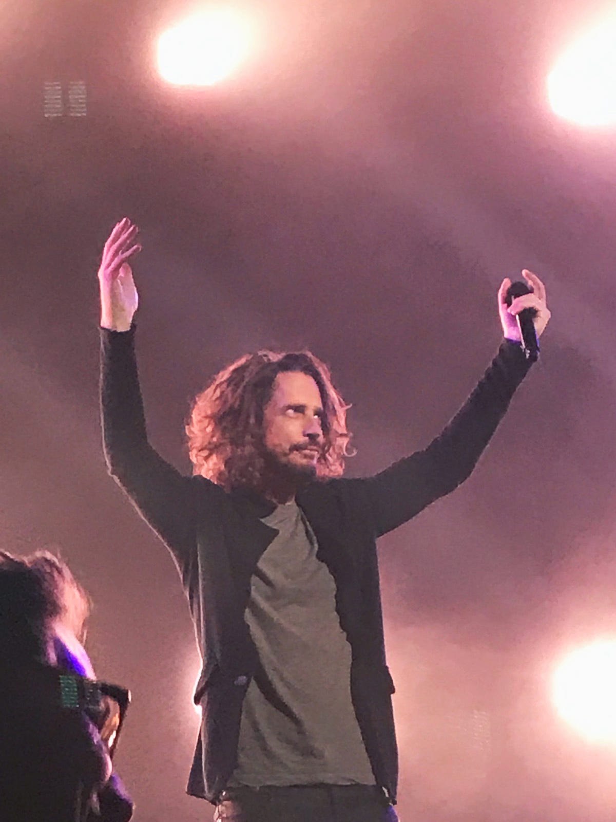 Chris Cornell performs with Soundgarden at the Fox Theatre Wednesday night.