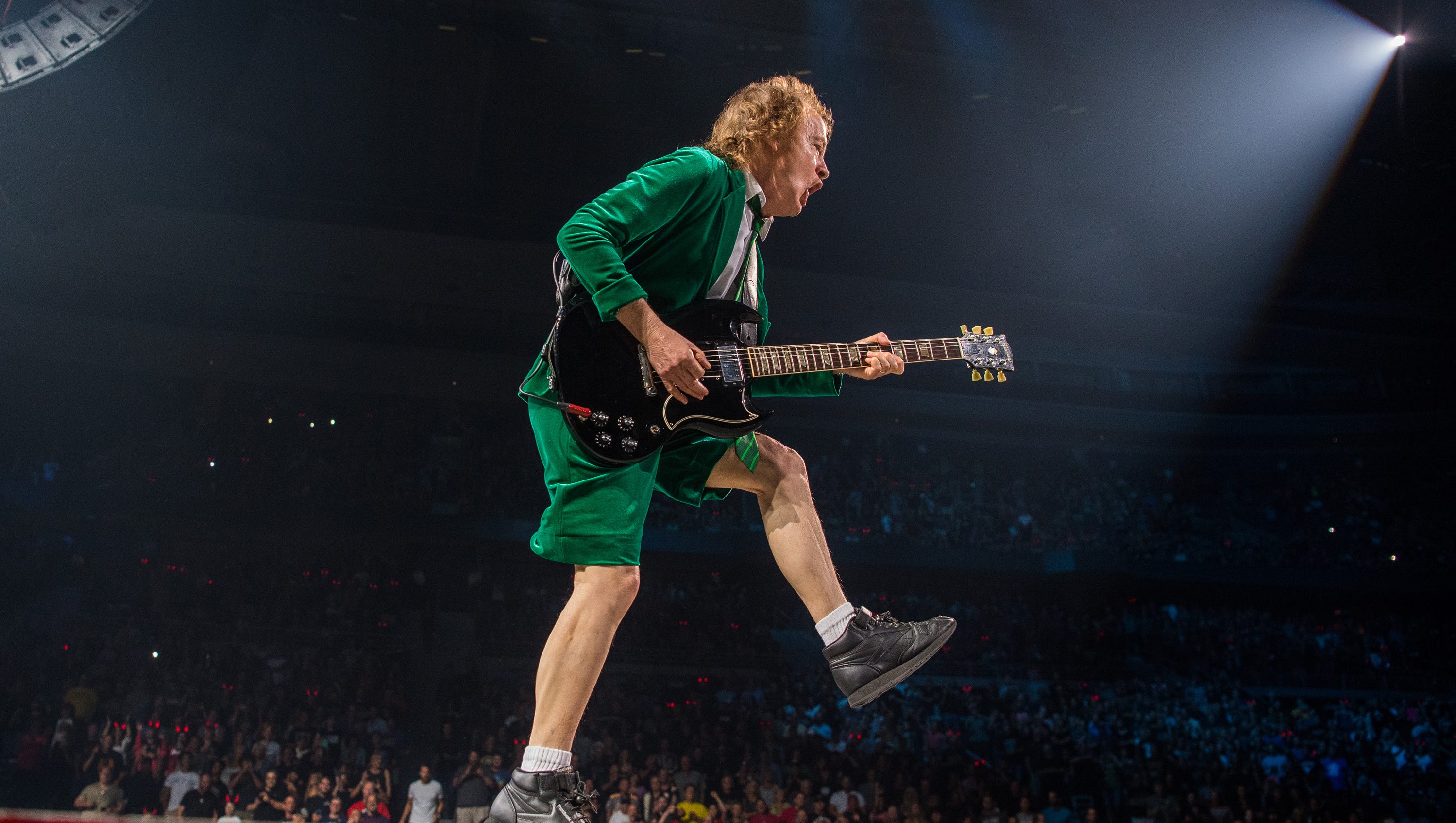 AC/DC performs Friday night during the “Rock or Bust” World Tour at The Palace Of Auburn Hills.