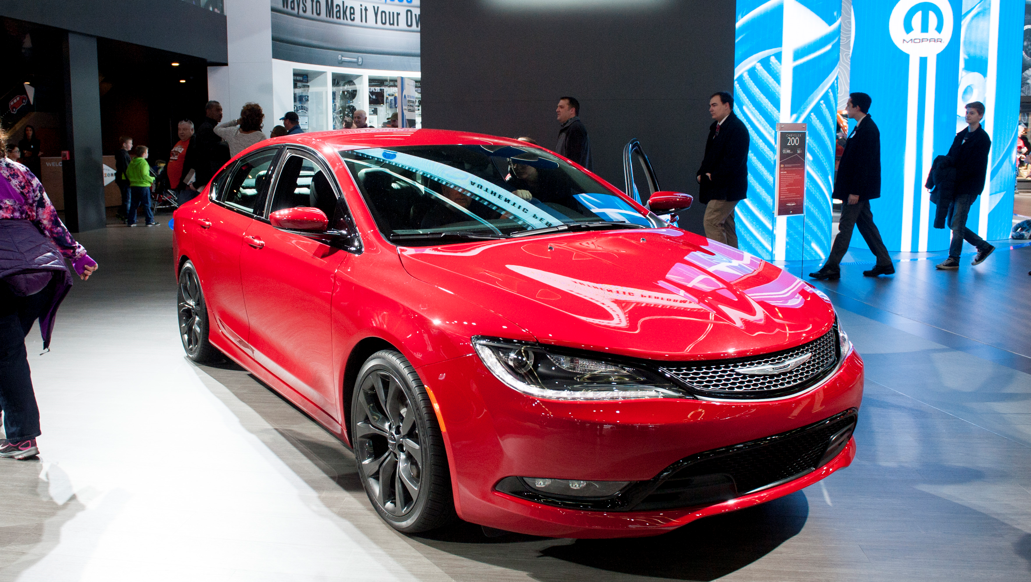 The Chrysler 200 displayed at the North American International Auto Show in Detroit on Jan. 18, 2016.
