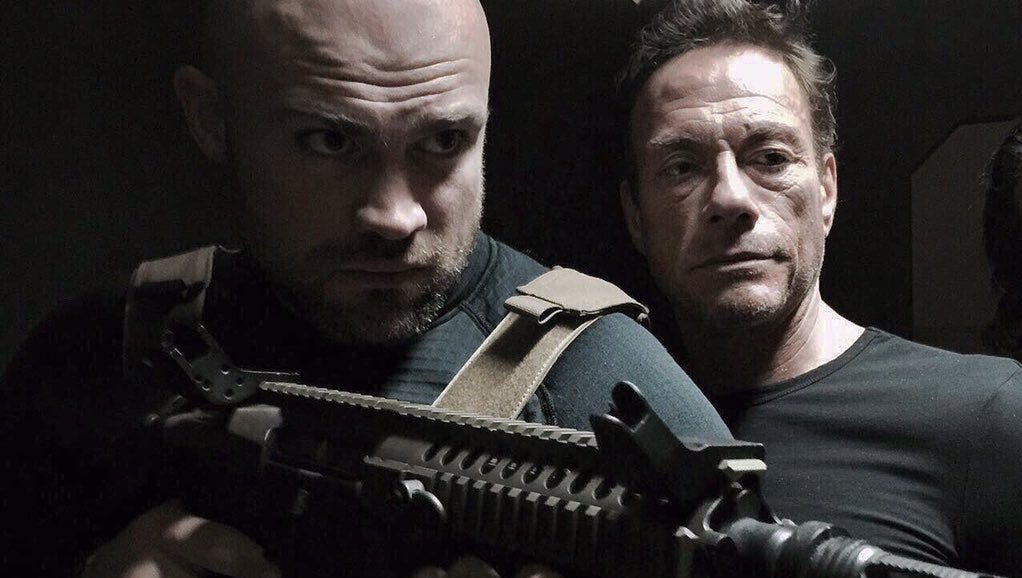 Jean-Claude Van Damme and Cathal Pendred in "Black Water."
