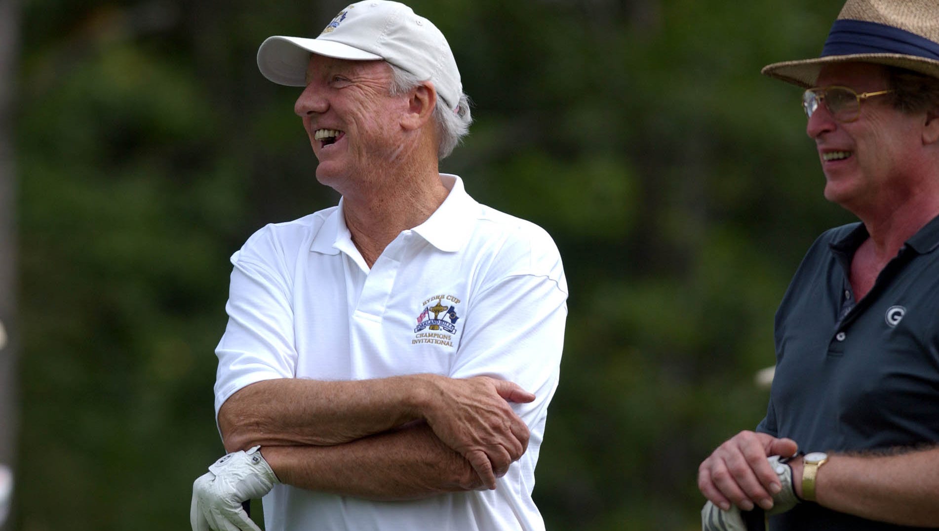 Mr. Tiger Al Kaline, a longtime Oakland Hills member, has a laugh during a round prior to the 2004 Ryder Cup.