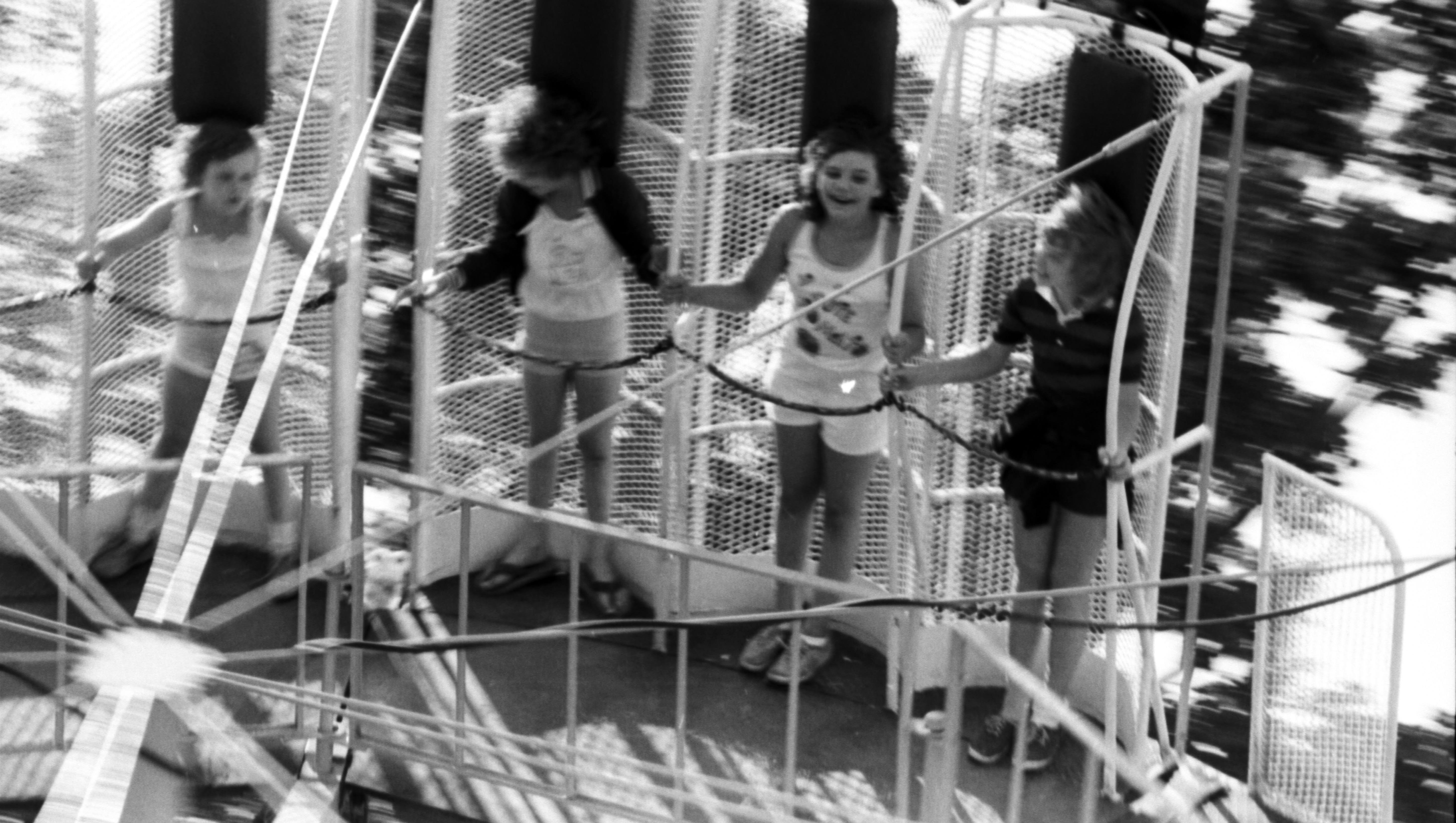 Children take a spin at the amusement park on Boblo Island in 1981.