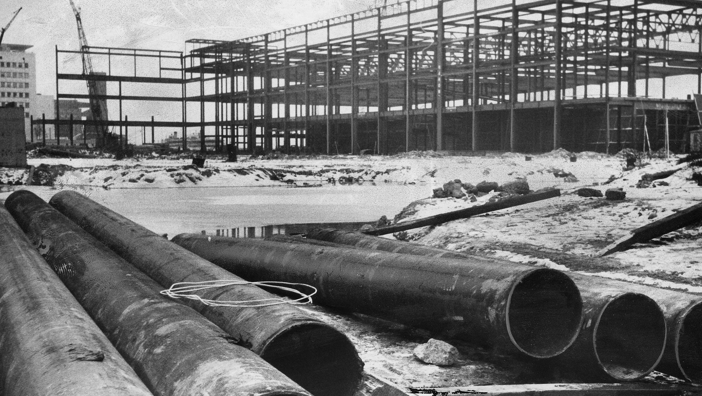 Another photo from Cobo Hall's construction on Aug. 6, 1958.