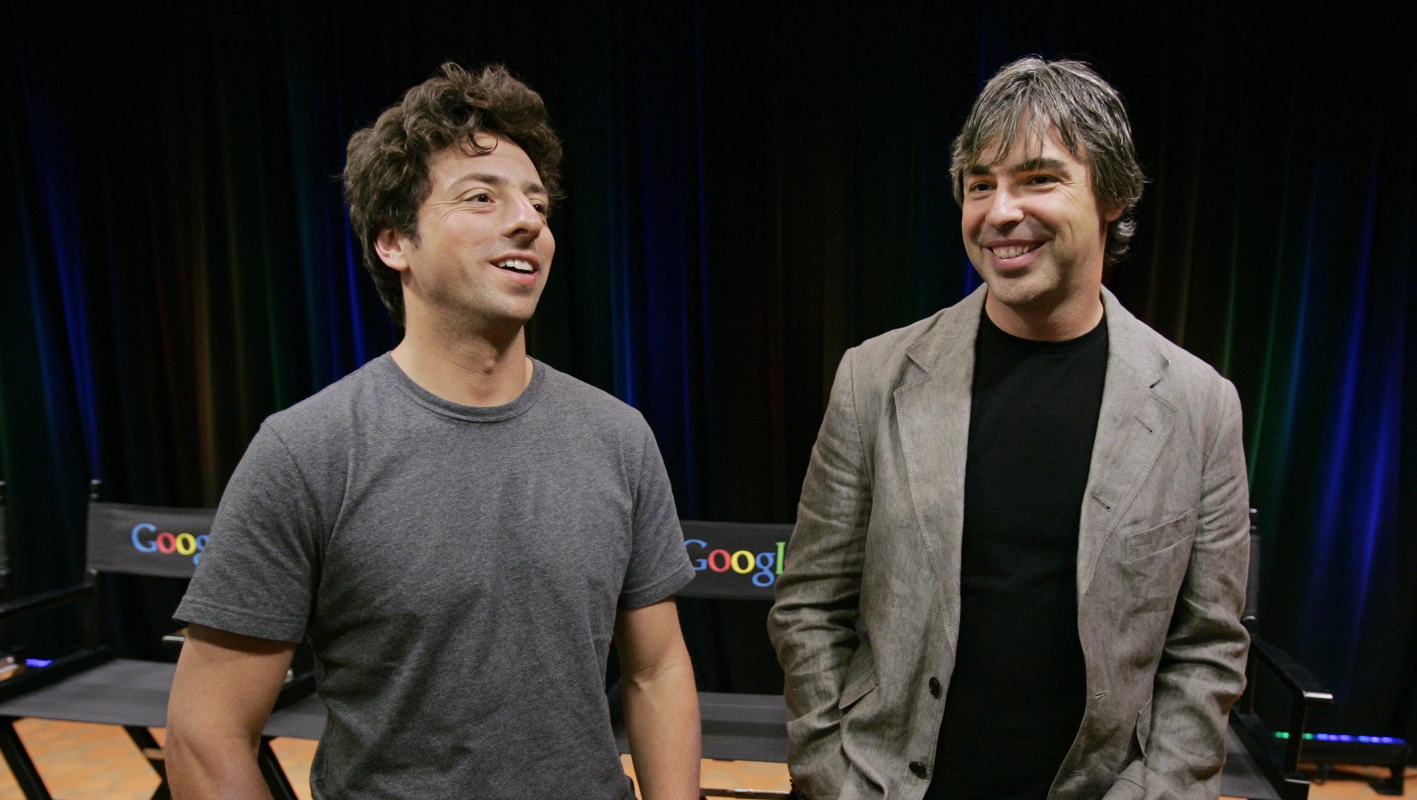 Things have changed a lot even since co-founders Sergey Brin, left, and Larry Page celebrated Google’s 10th anniversary in 2008. Their search engine has morphed into a dominating multi-industry force.