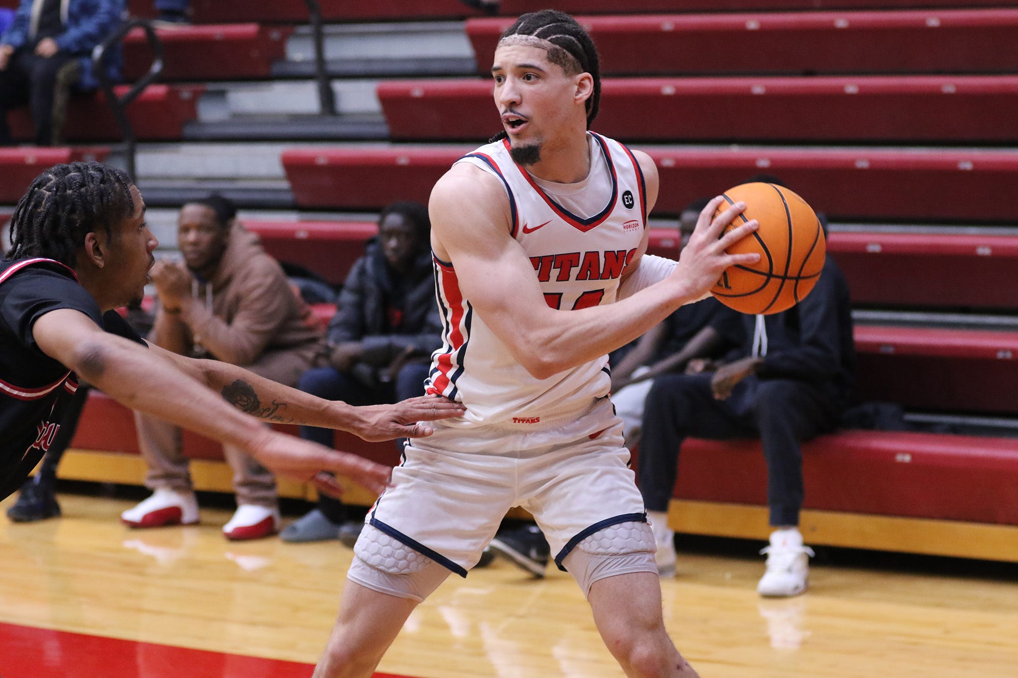 Senior guard Jayden Stone, the Horizon League's leading scorer, caught fire in the second half and finished with a game-high 25 points on 10-for-20 shooting to lead the Titans to victory on Wednesday against IUPUI.