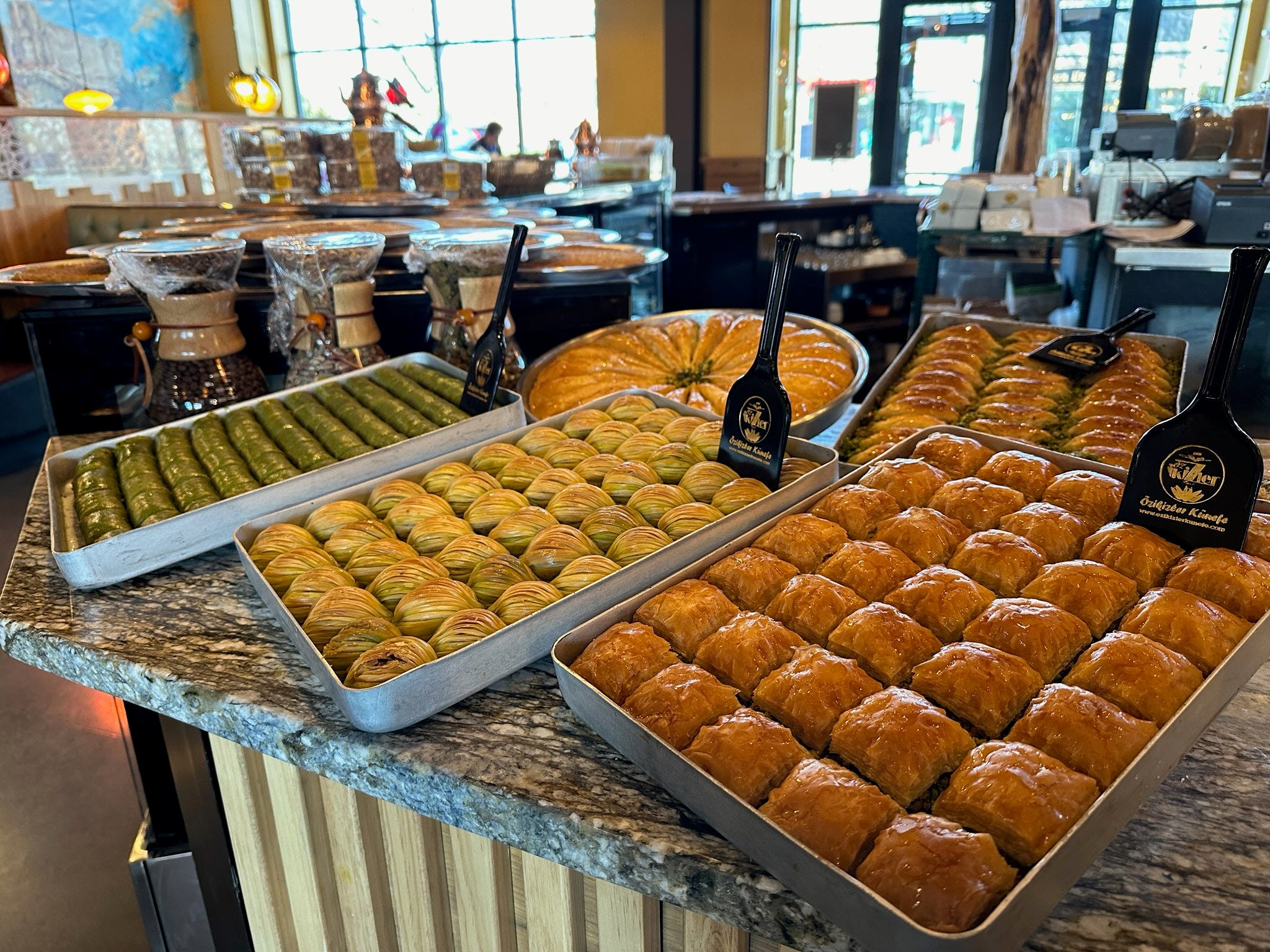 Sweets from Turkish Village, which is now open in downtown Dearborn.