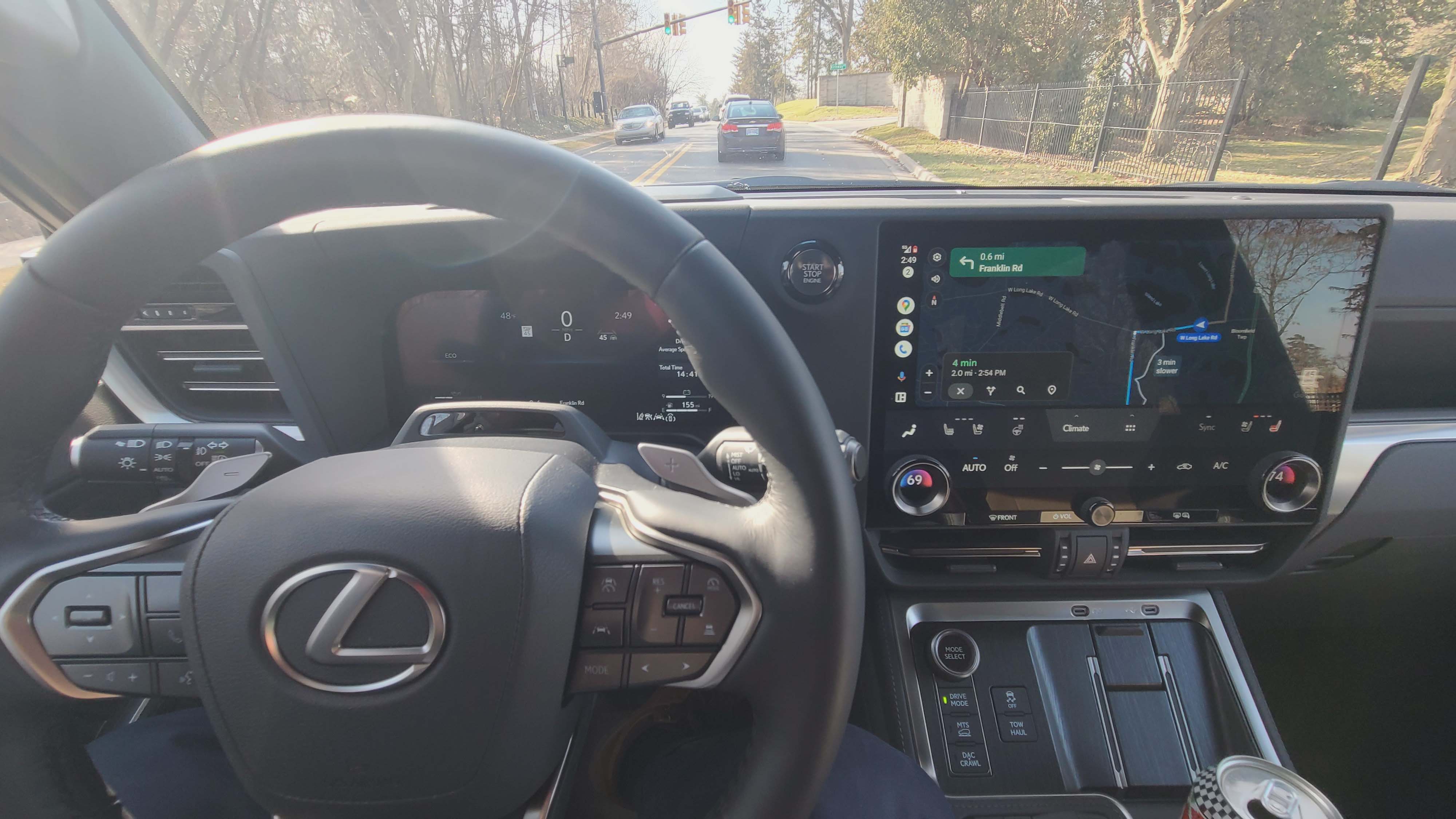 The infotainment system in the 2024 Lexus GX 550 4WD is a big improvement over previous generation Lexi.