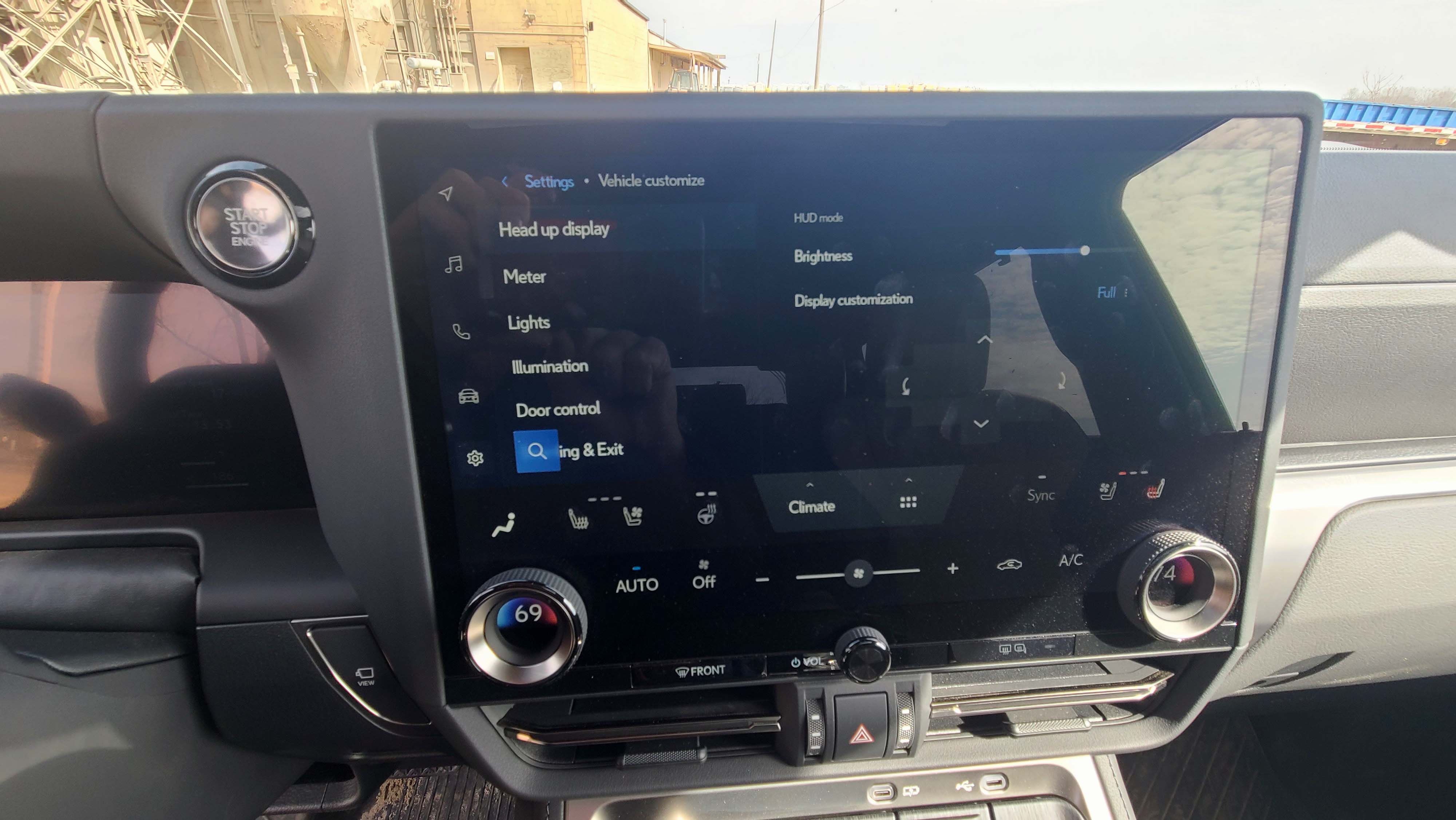 For all its convenient buttons, some features on the 2024 Lexus GX 550 4WD (ahem, head-up display adjustment) can be hard to find in the screen.