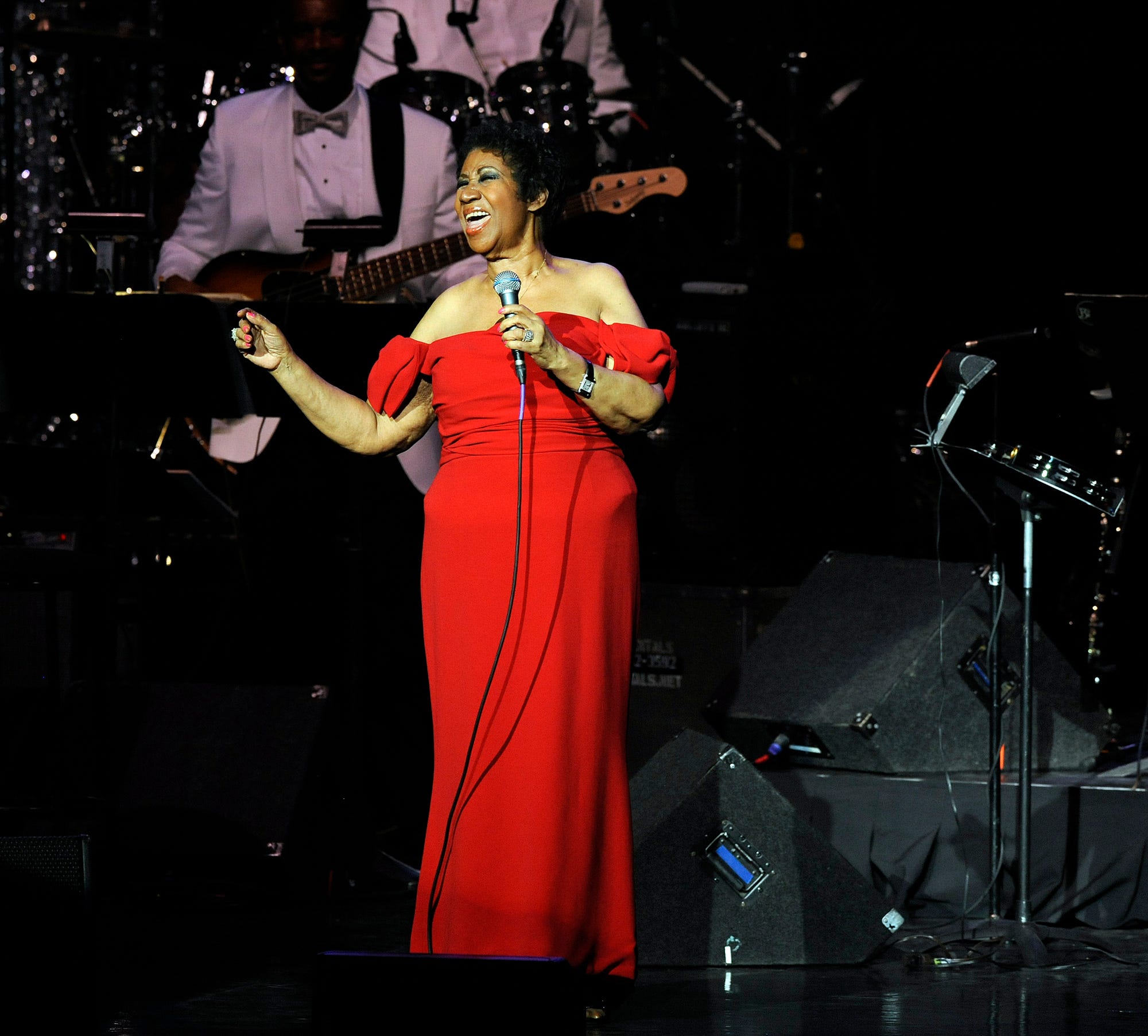 Aretha Franklin performed "Until You Come Back To Me" during her concert held at DTE Energy Music Theater in Clarkston, Mich., on  July 12, 2014.
