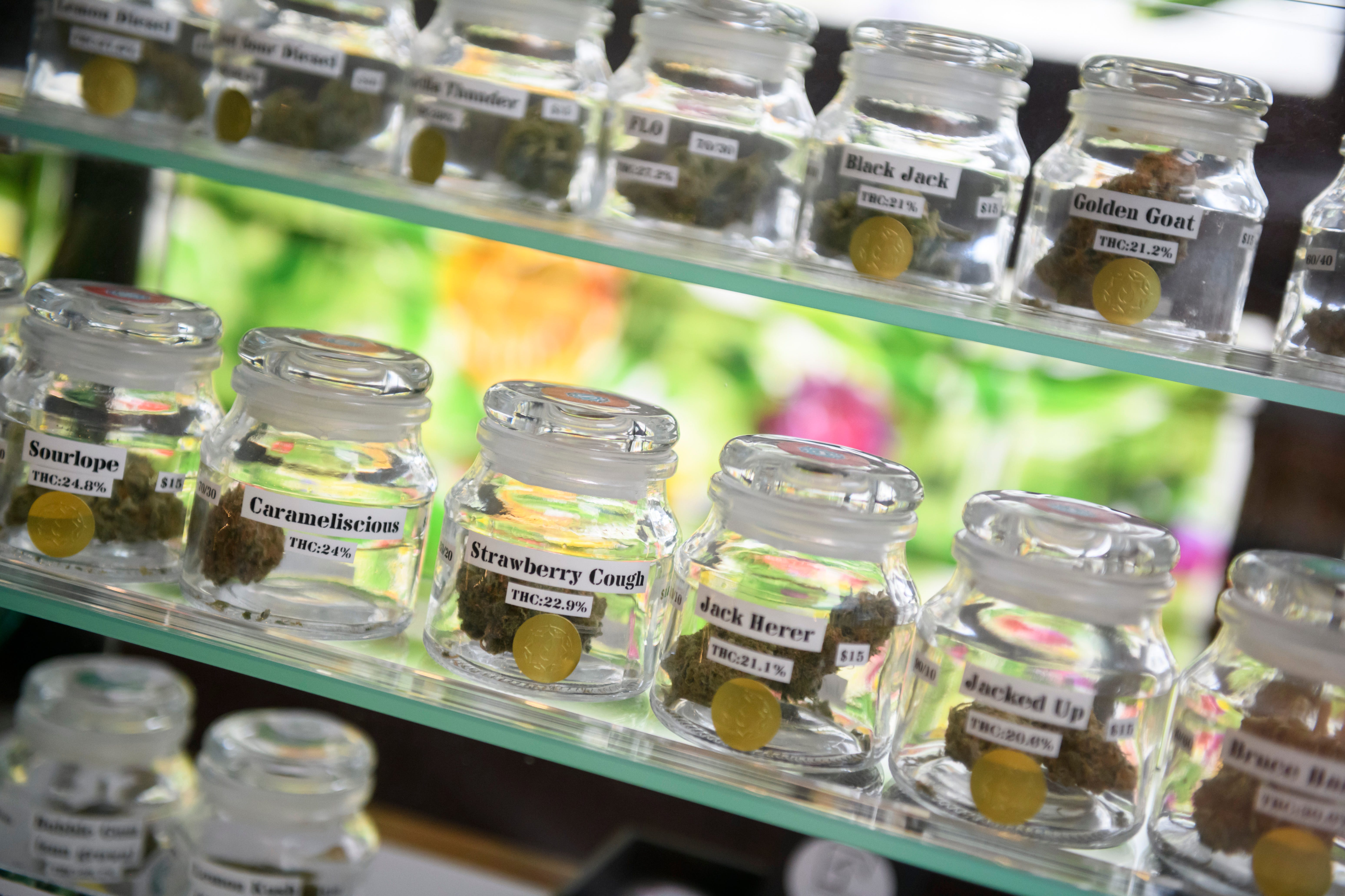 Marijuana for sale at Bloom City marijuana dispensary in Ann Arbor. The questions local officials are grappling with include how many dispensaries to allow, where they can be located and what other limitations should be placed on their operations.