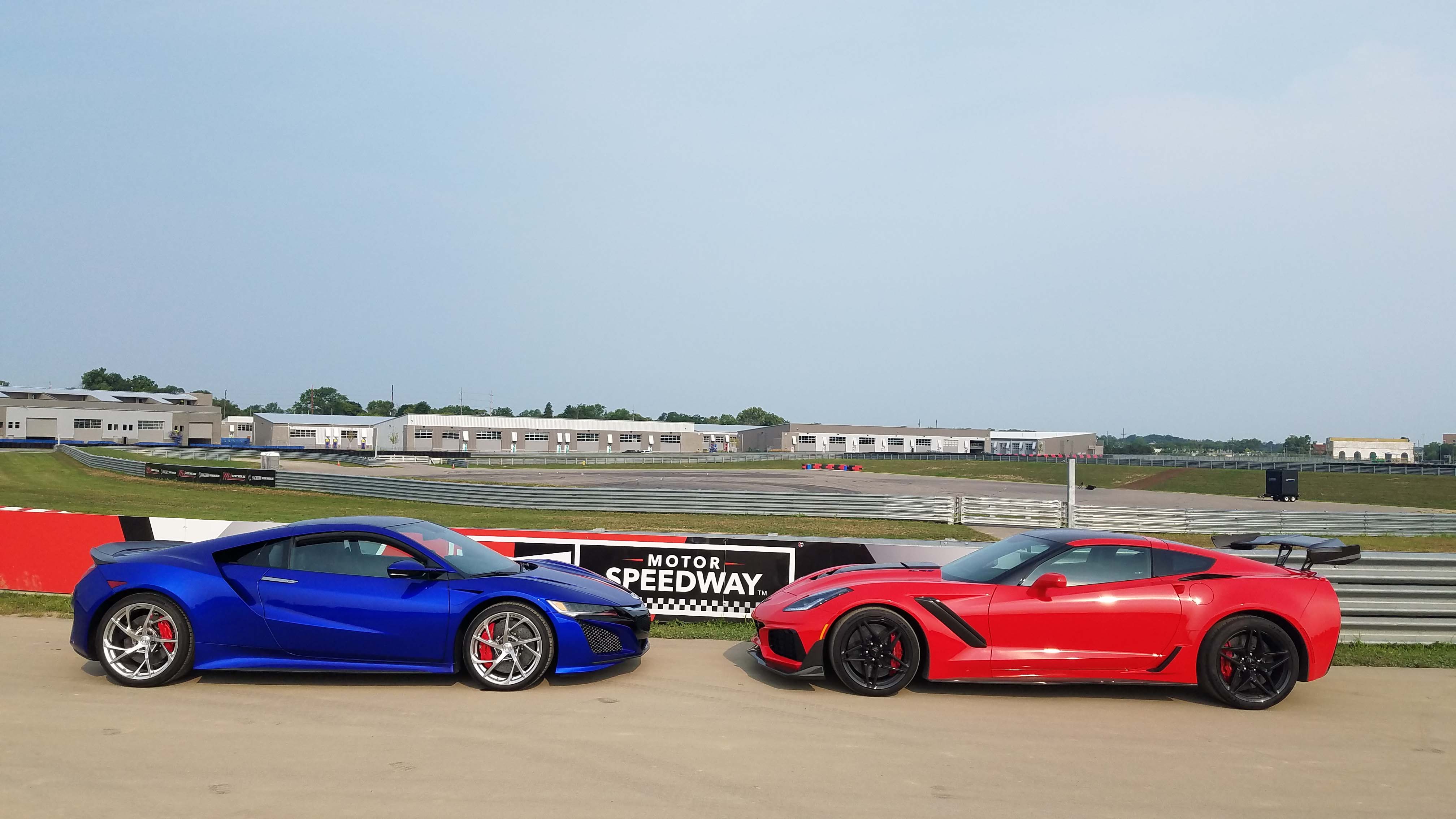 With its more complicated hybrid powertrain, the Acura NSX supercar, left, is $40K more expensive than the $120,000, push-rod V8-powered Chevy Corvette ZR1.