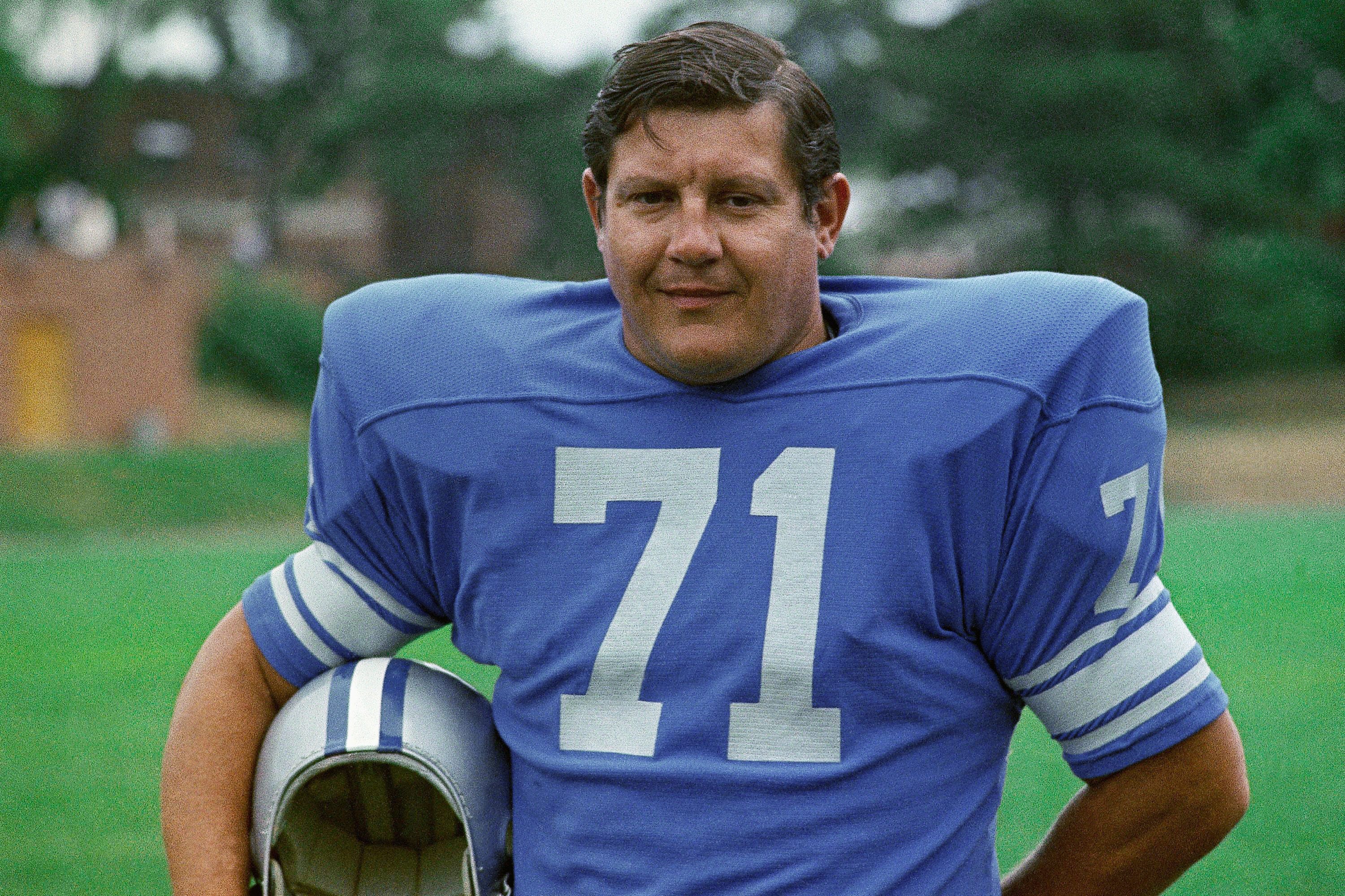 Alex Karras, here in 1971, will join Herman Moore and Roger Brown in the Pride of the Lions display, which honors the franchise all-time great players.