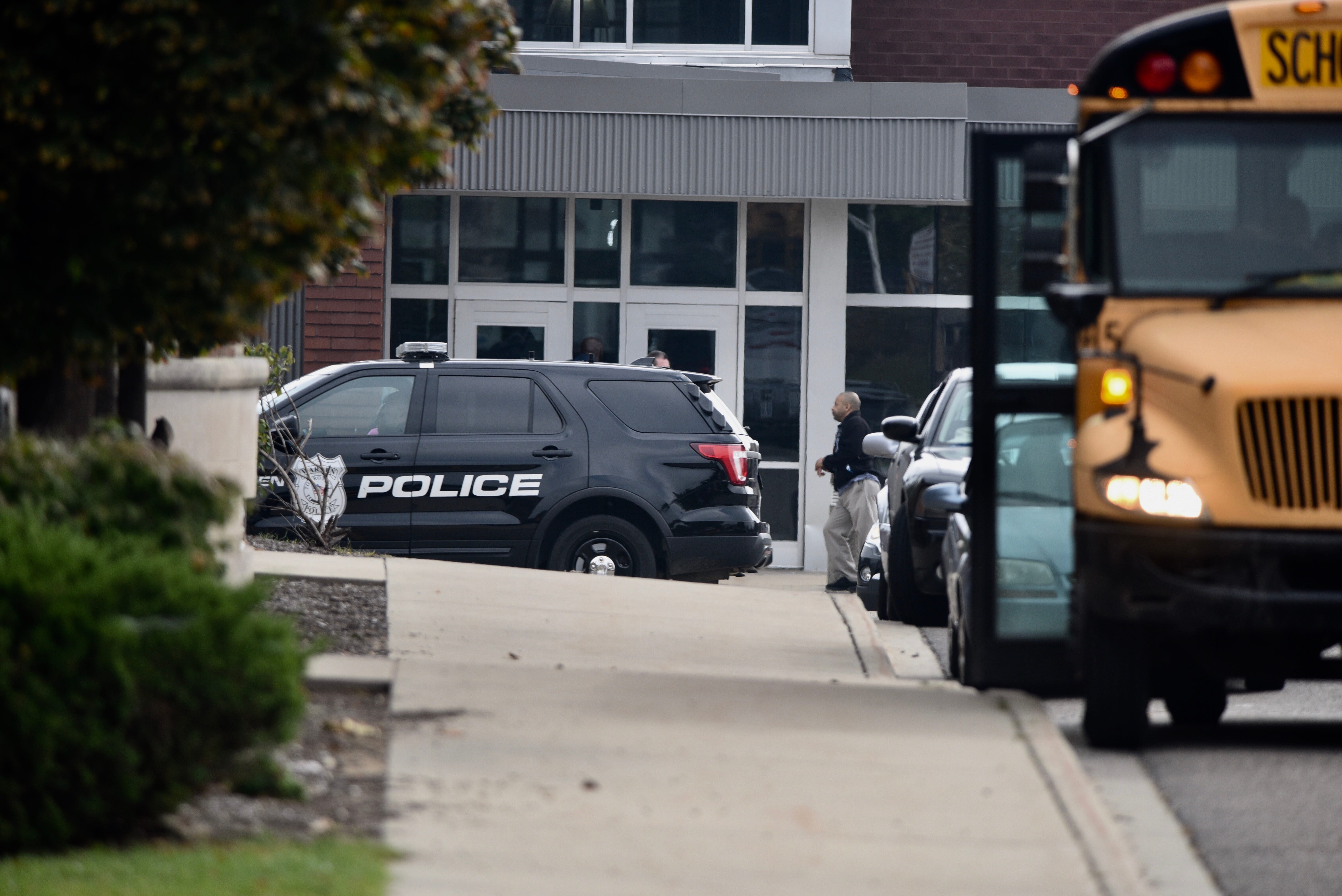 Warren Police patrol Warren Fitzgerald High School after a student was stabbed Wednesday.