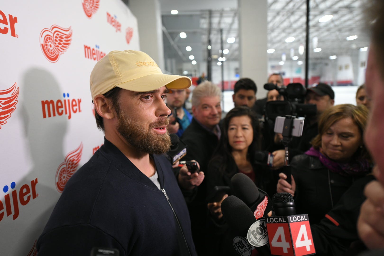 Henrik Zetterberg met with the media on Friday morning at Wings' training camp to discuss his retirement  from the NHL due to a back condition.
