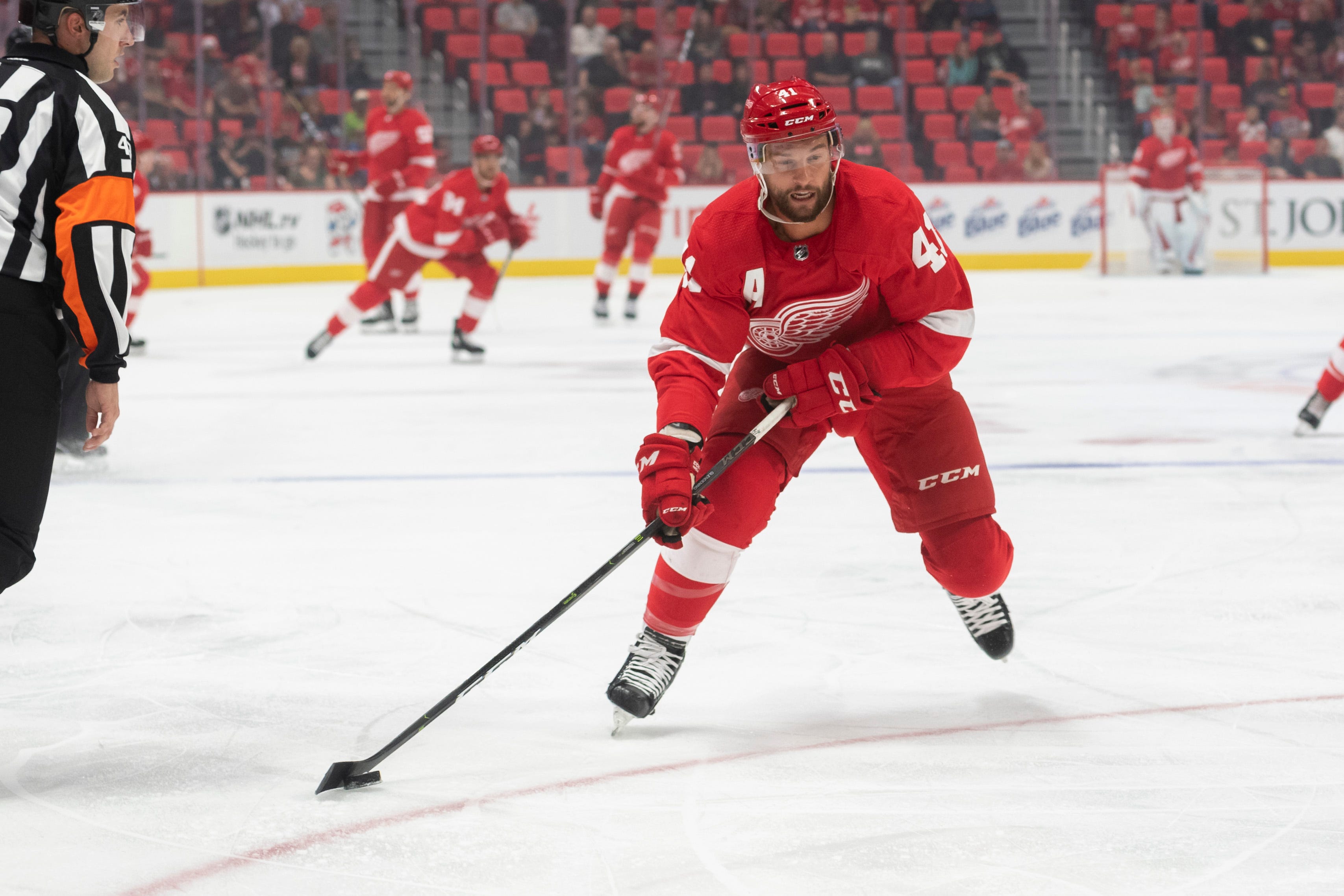 LUKE GLENDENING: AGE: 29. HT: 5-11. WT: 192. STATS: 69 games, 11 goals, 8 assists, 19 points. ANALYSIS: With several similar players on the rise in the organization, Glendening could become a valuable trade piece for contenders looking for a tough, gritty defensive forward.