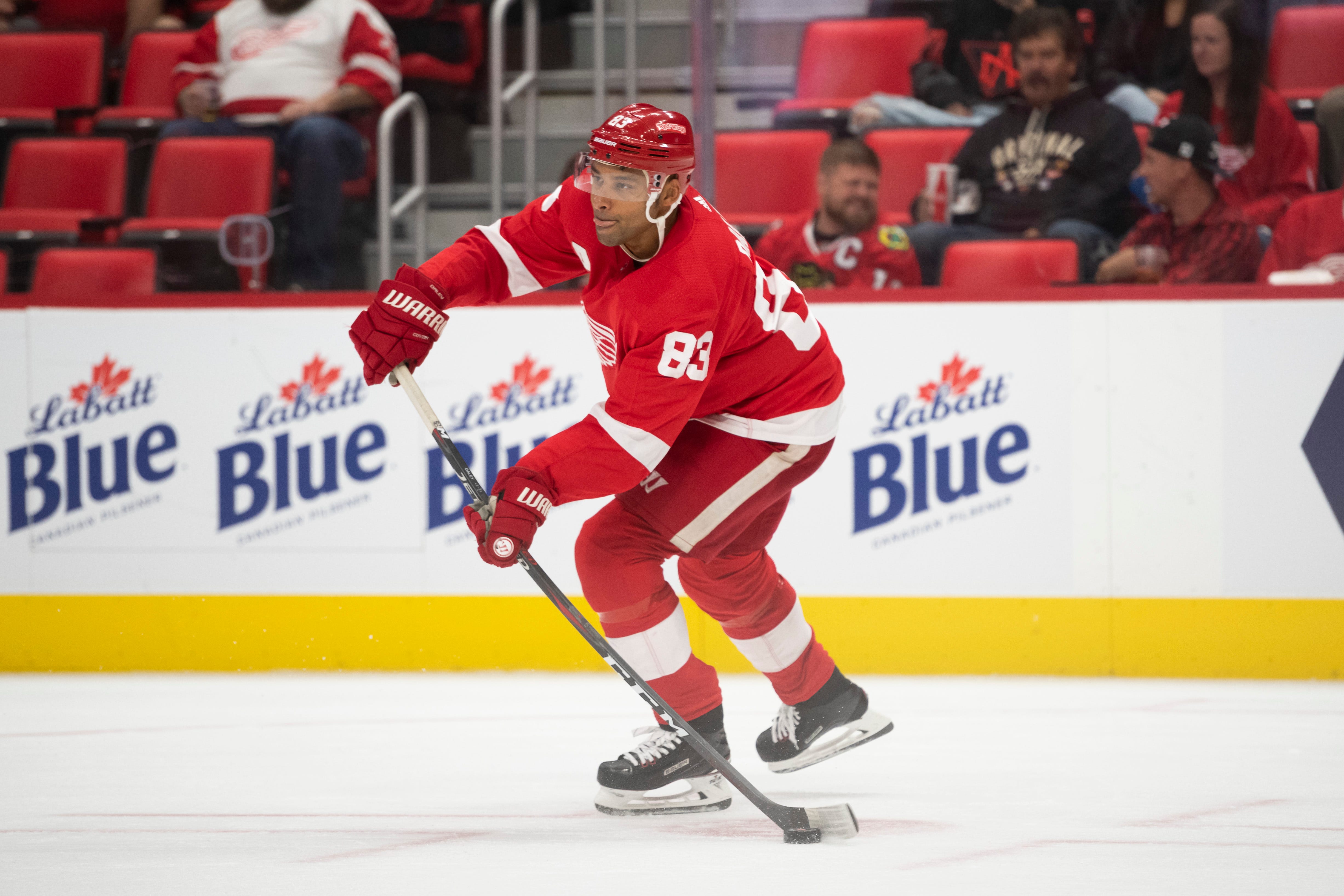 TREVOR DALEY: AGE: 35 (Oct. 9). HT: 5-11. WT: 195. STATS: 77 games, 9 goals, 7 assists, 16 points. ANALYSIS: Daley is a calming, veteran influence on a defense that keeps getting younger. He was injured during most of the preseason.