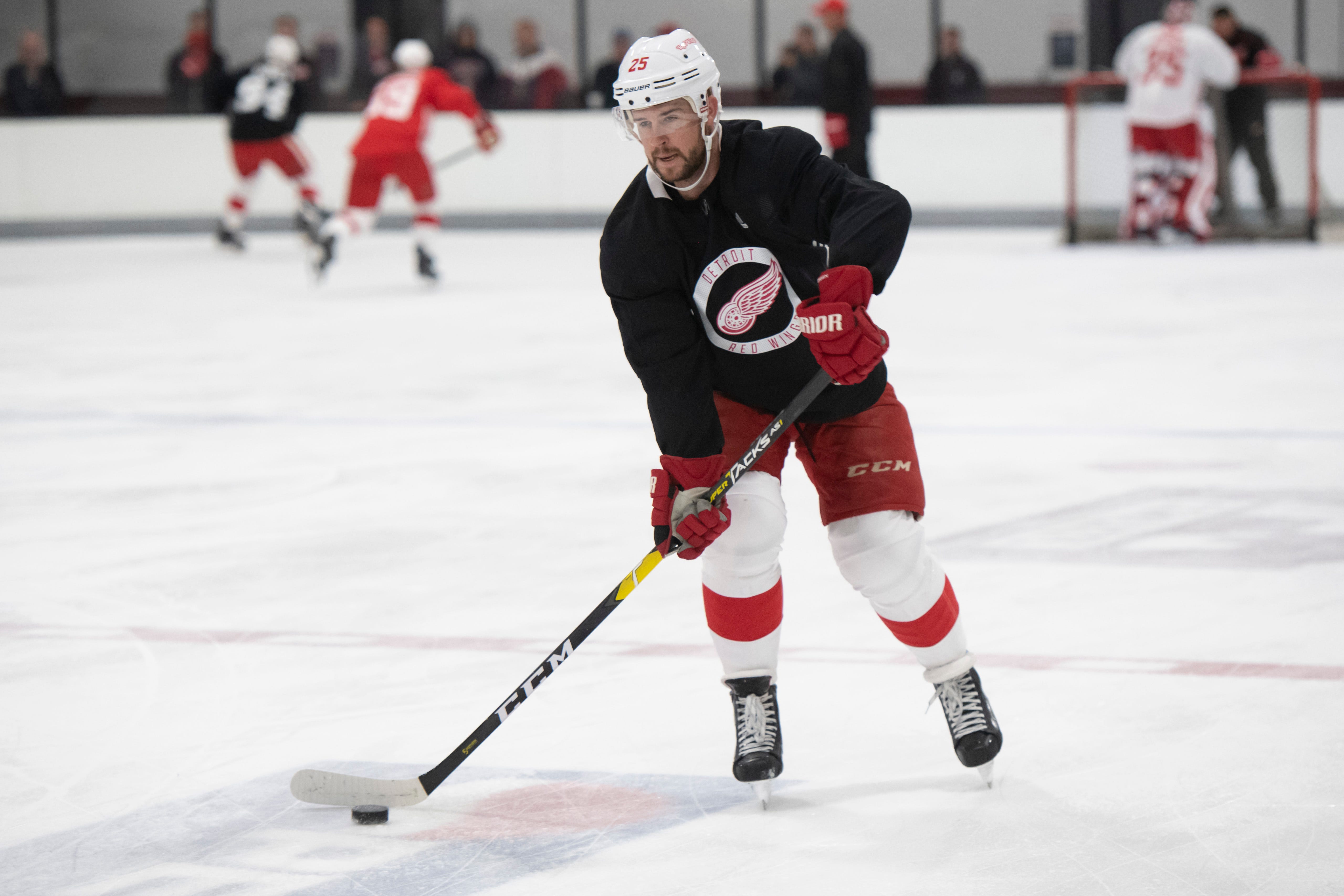 MIKE GREEN: AGE: 33 (Oct. 12). HT: 6-1. WT: 207. STATS:  66 games, 8 goals, 25 assists, 33 points. ANALYSIS: Was recovering from neck surgery when an infection sent Green off the ice. Green was re-signed to a two-year contract to provide offense from the back end.
