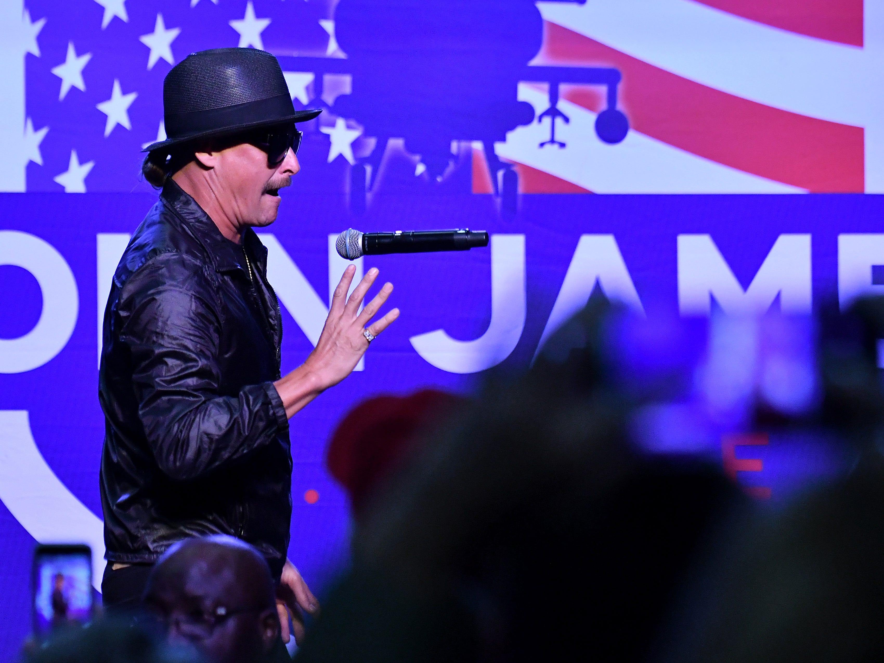 Kid Rock performs during the rally.