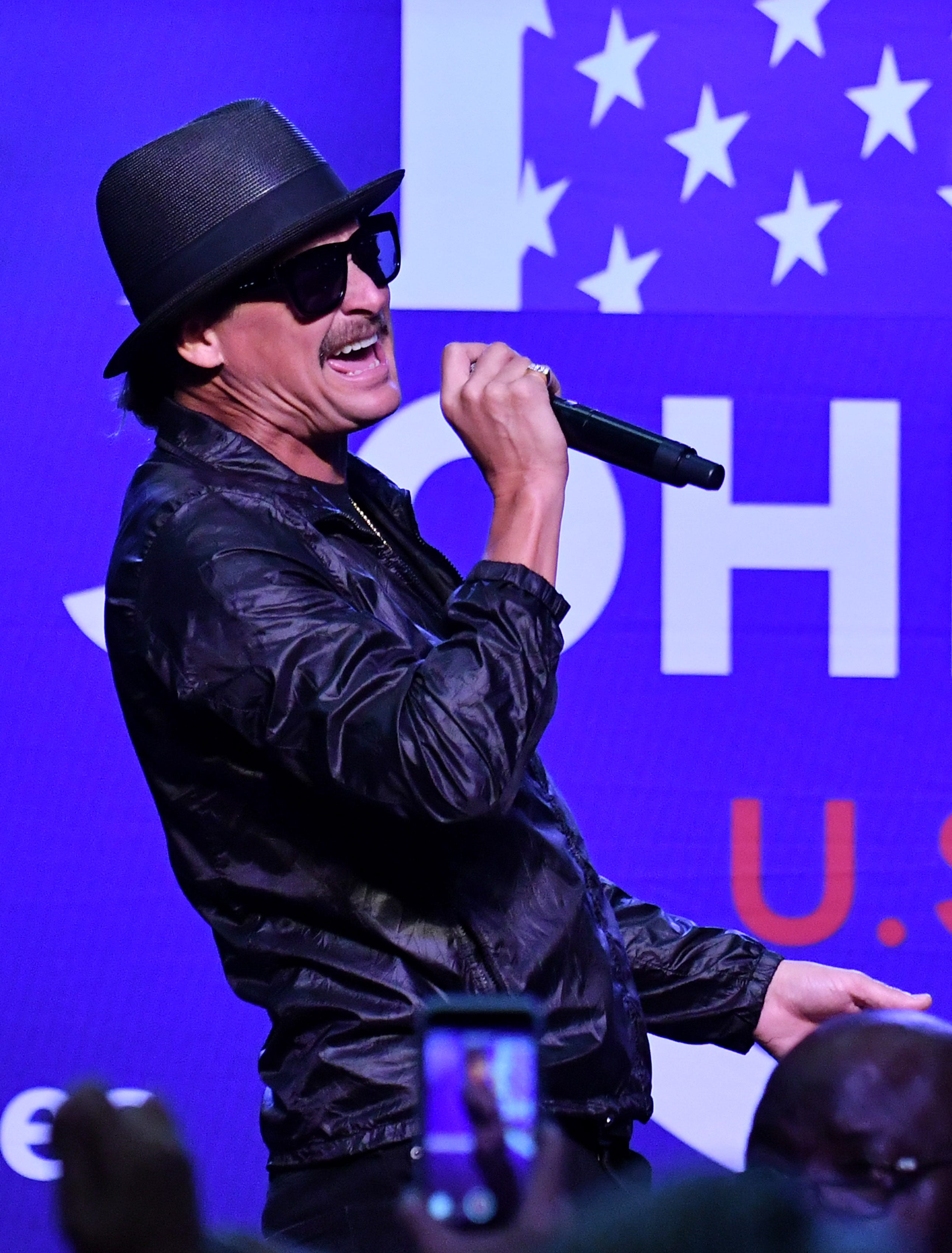 Kid Rock performs during the rally.