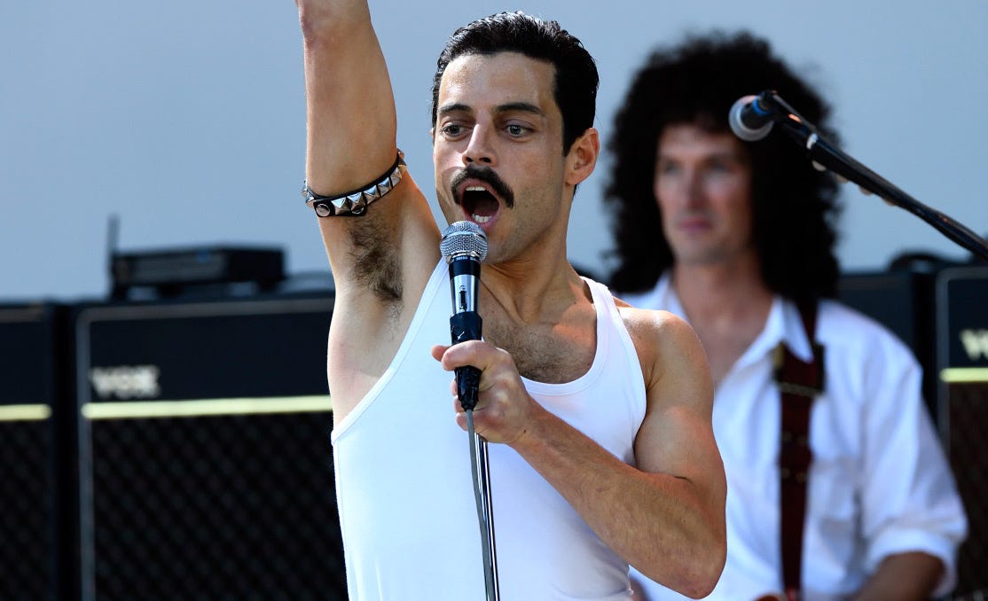 Rami Malek in "Bohemian Rhapsody."