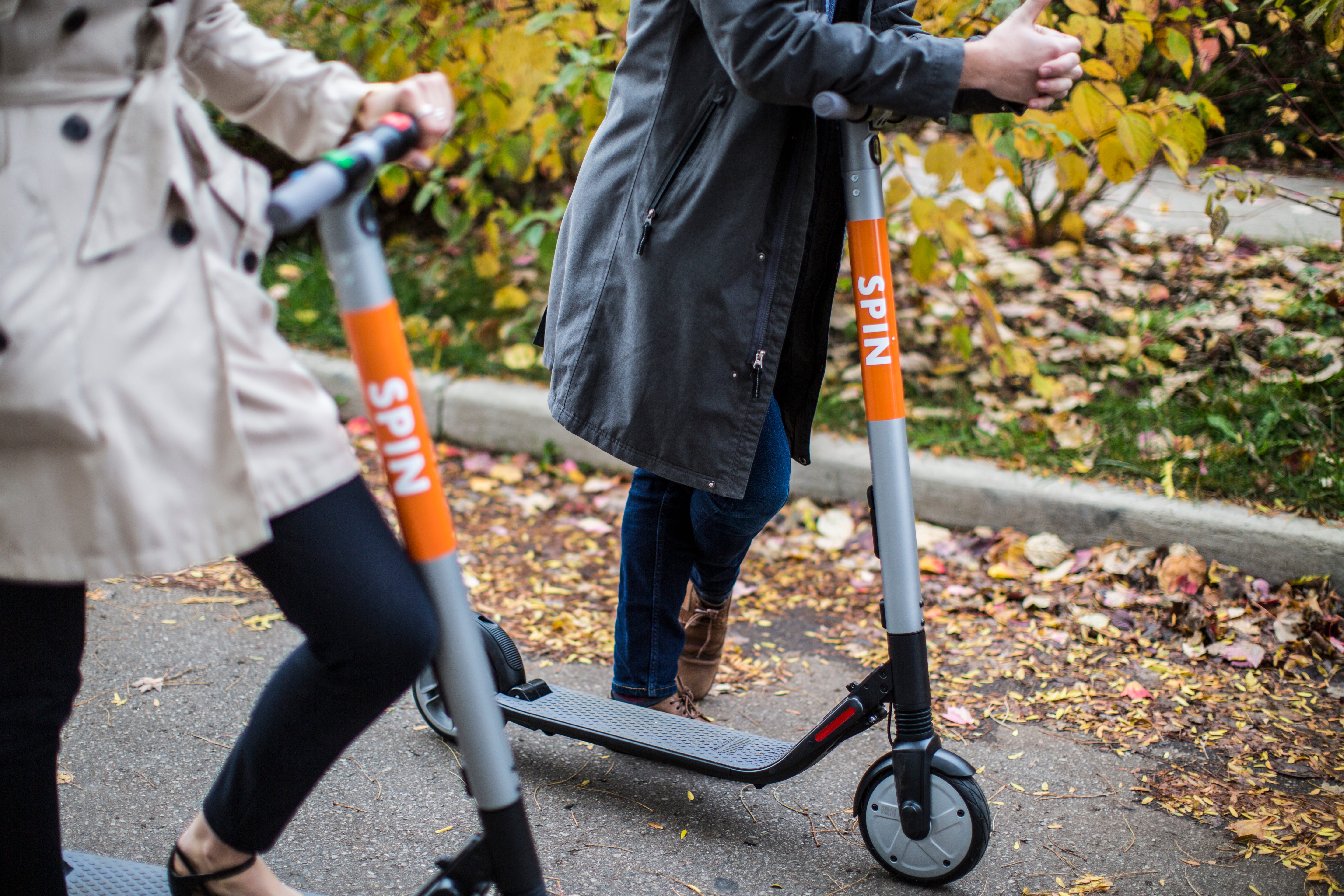 Ford Motor Co. has acquired electric scooter company Spin, and will launch them in Detroit immediately