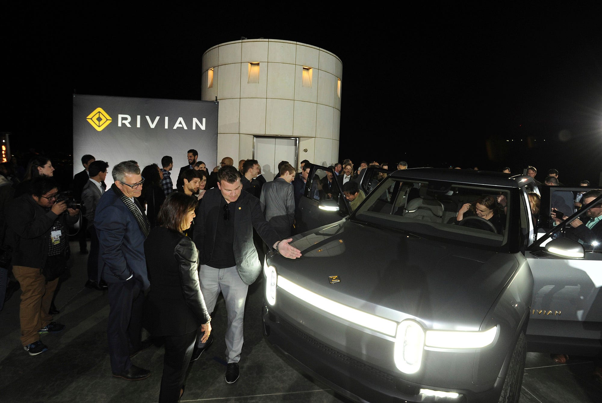 Rivian unveils the first-ever electric adventure vehicle at Griffith Observatory on Monday, Nov. 26, 2018 in Los Angeles.