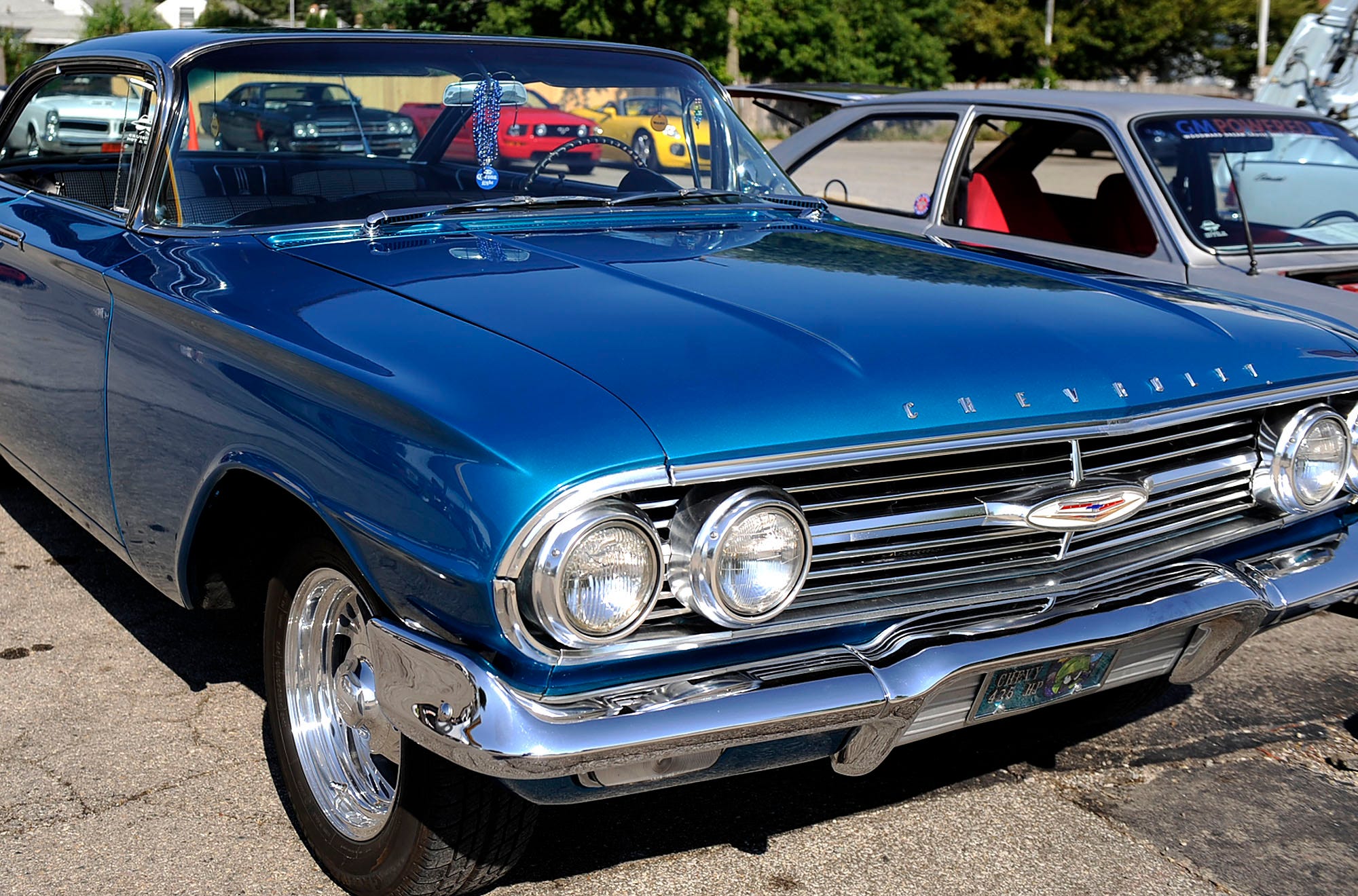 A 1960 Chevy Impala owned by Jay Harbin of Berkley.