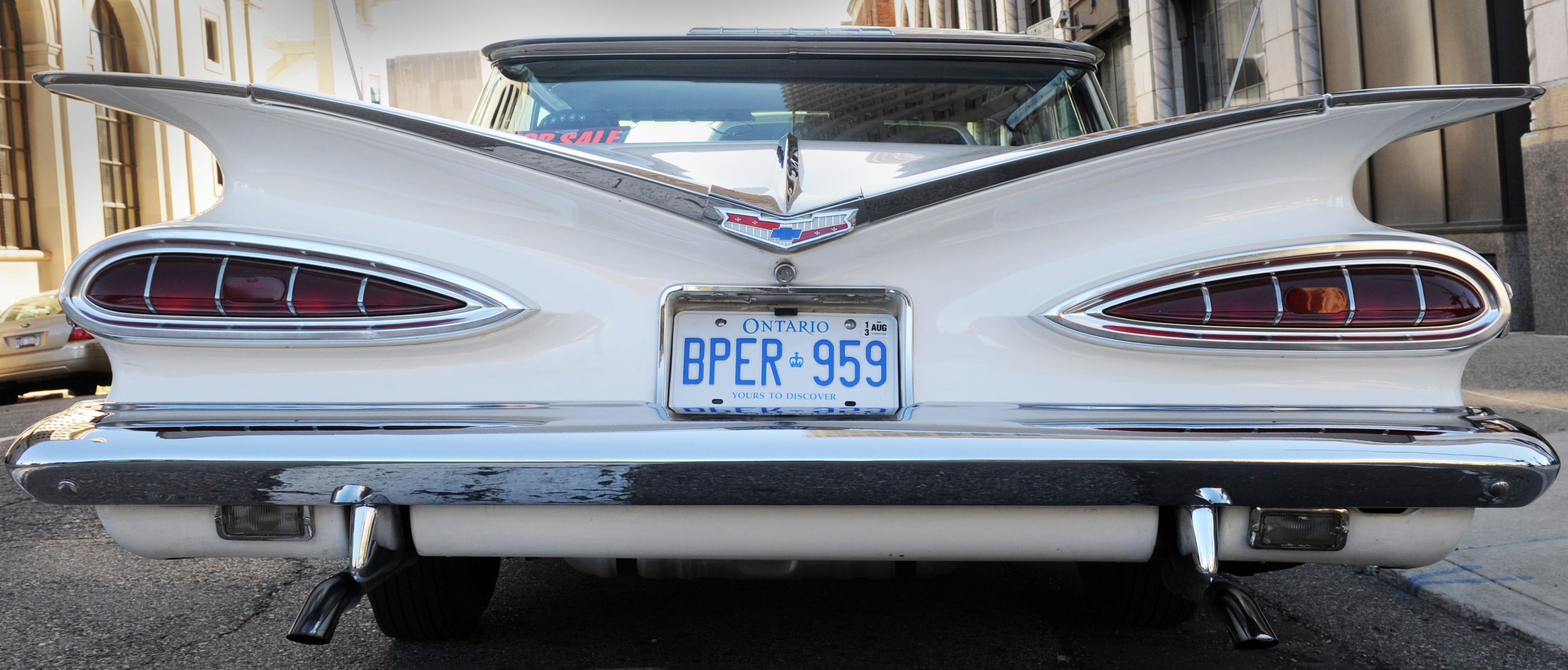 A 1959 Chevrolet Impala Super Sport in downtown Pontiac.