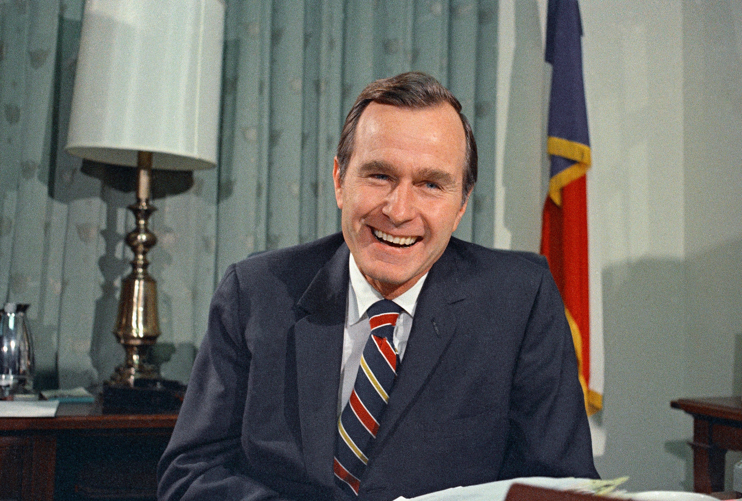 Newly appointed United Nations Ambassador George H. Bush in 1970. Bush has died at age 94.